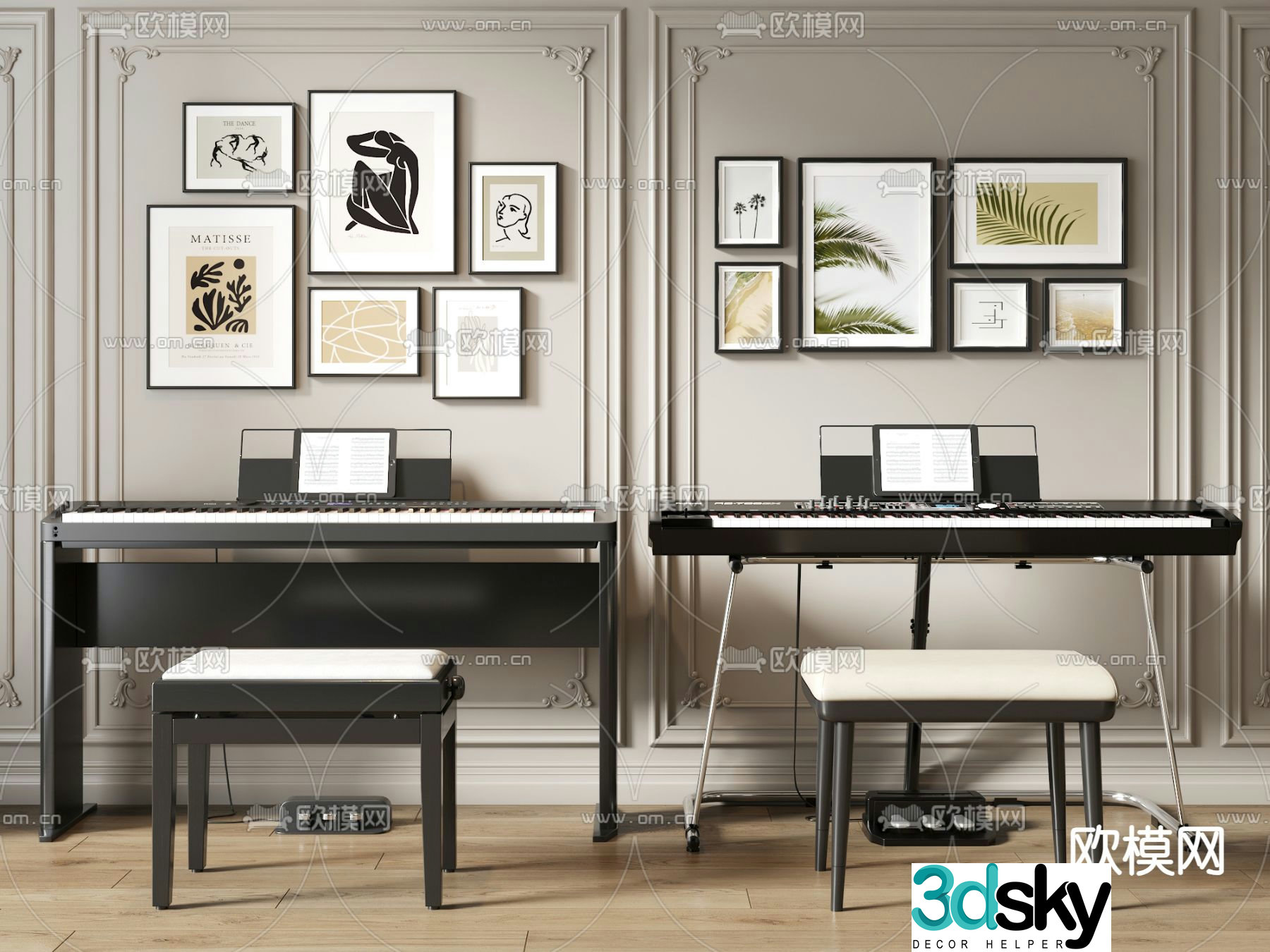piano musical instrument 3d model