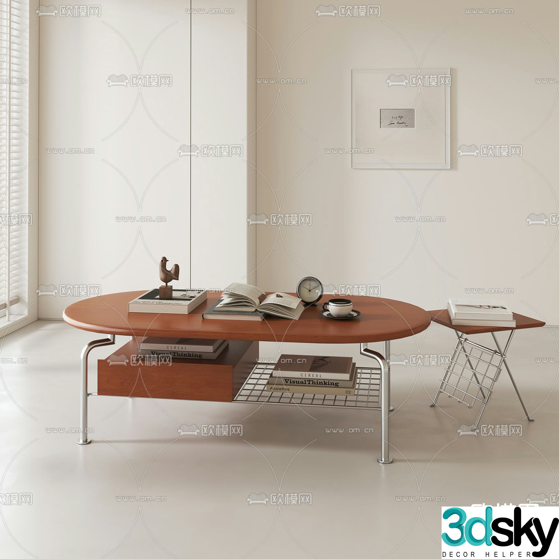 Medieval style coffee table 3D model