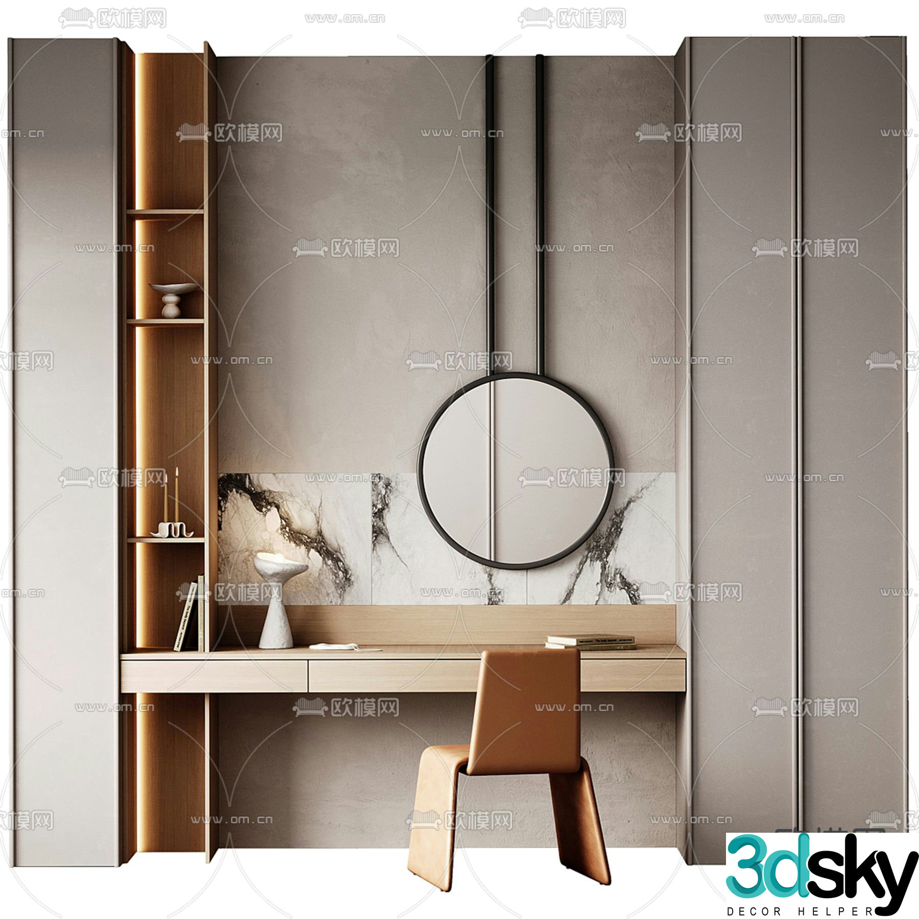 manner&matter dressing table 3d model
