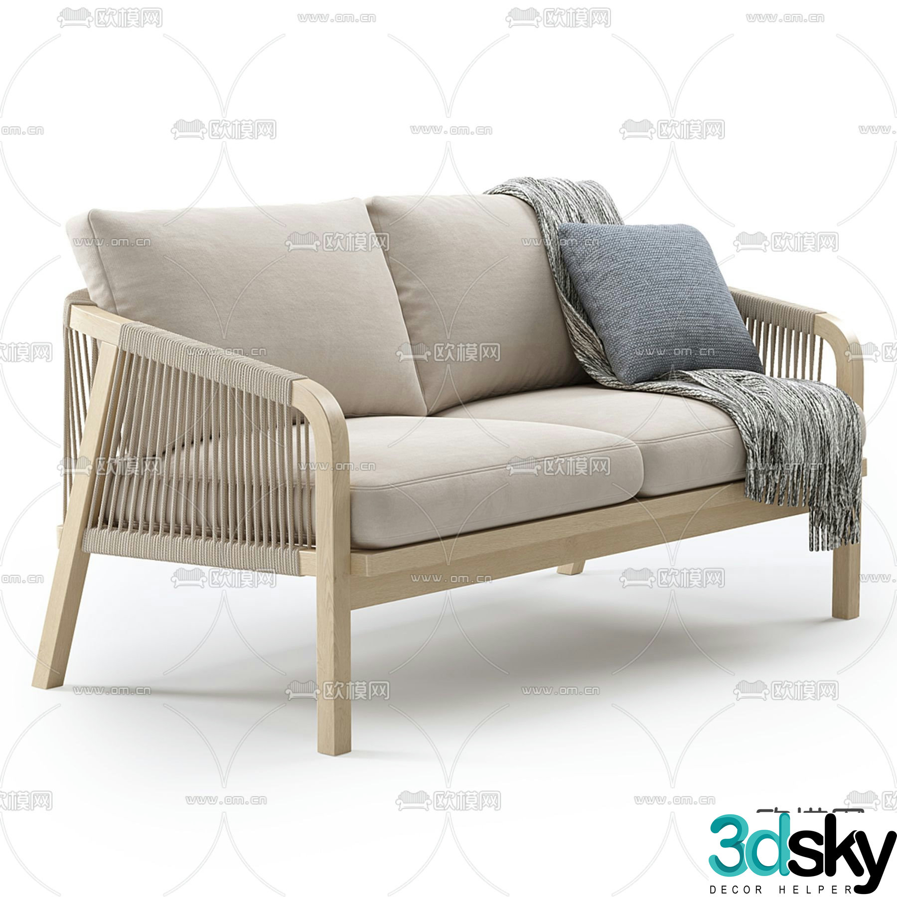Kettler outdoor sofa garden sofa 3d model
