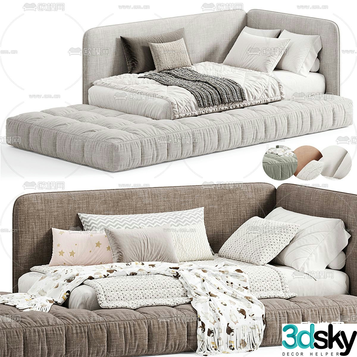 Modern children’s bed child’s bed 3d model