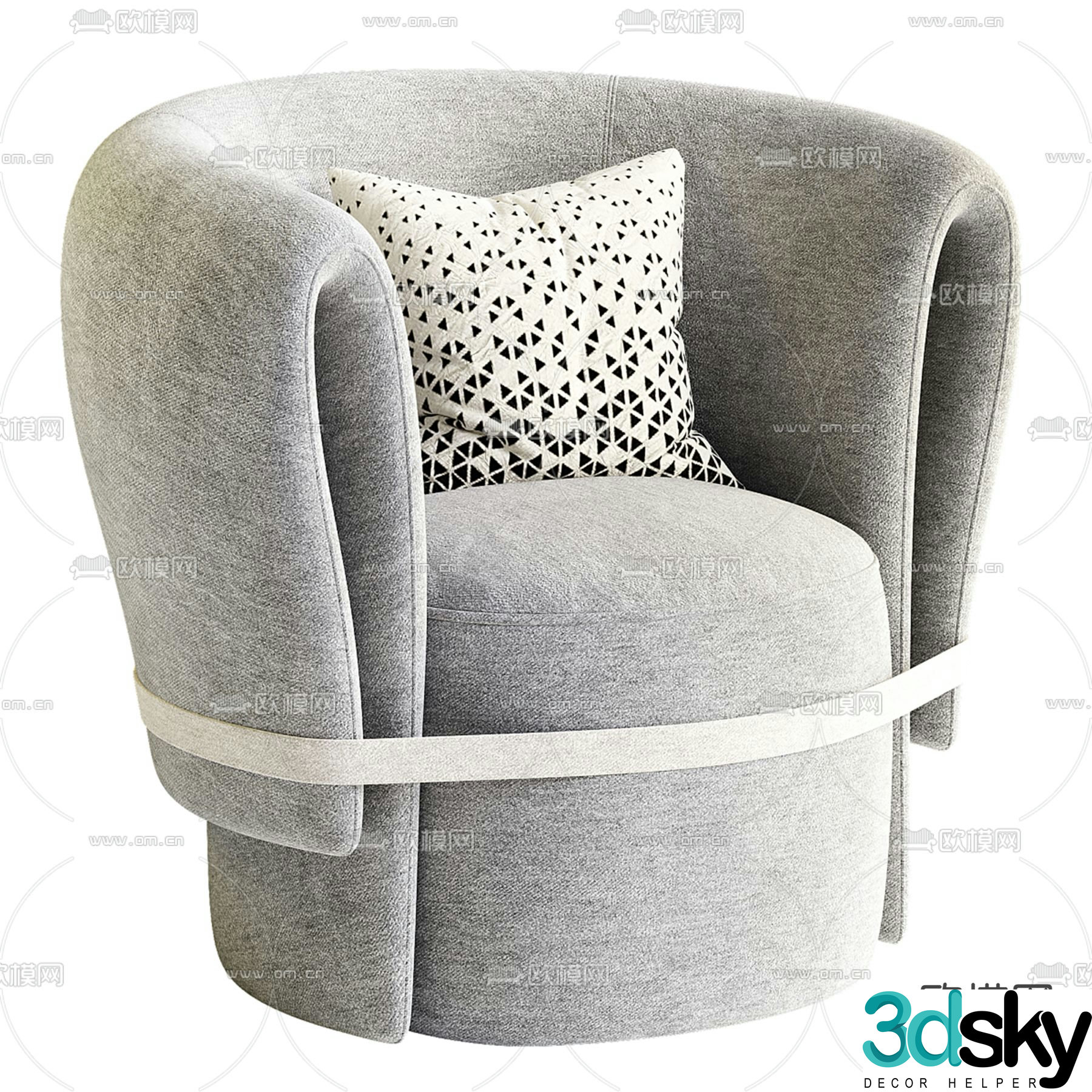 AlterEgo Studio fabric sofa 3d model