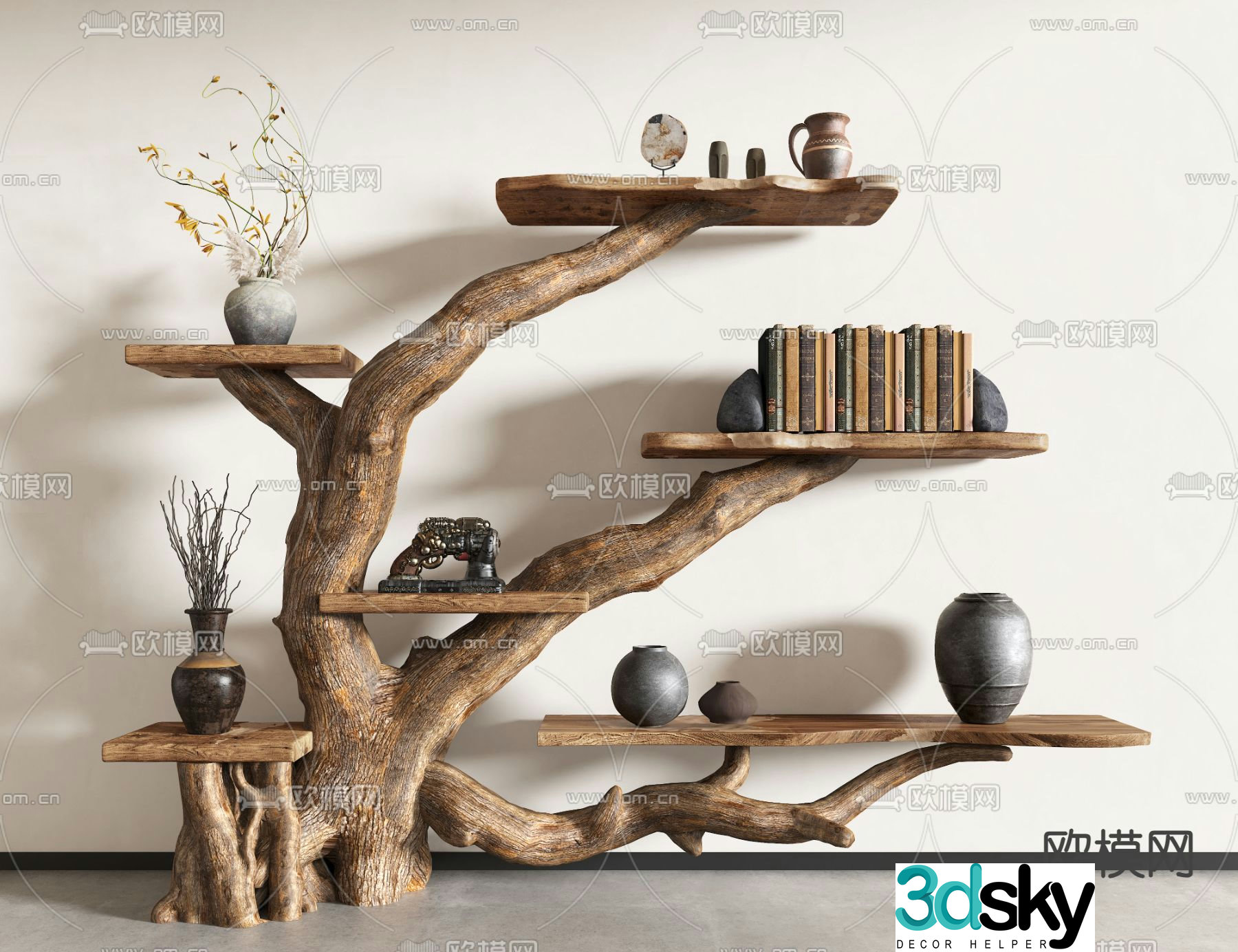 Wasabi Decorative Rack Shelf 3D Model