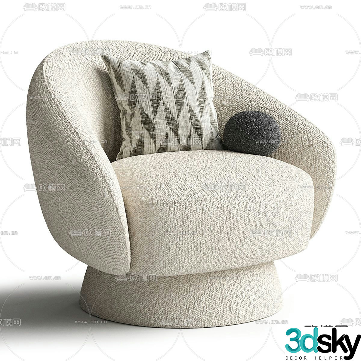 Sillon sofa chair leisure chair 3d model