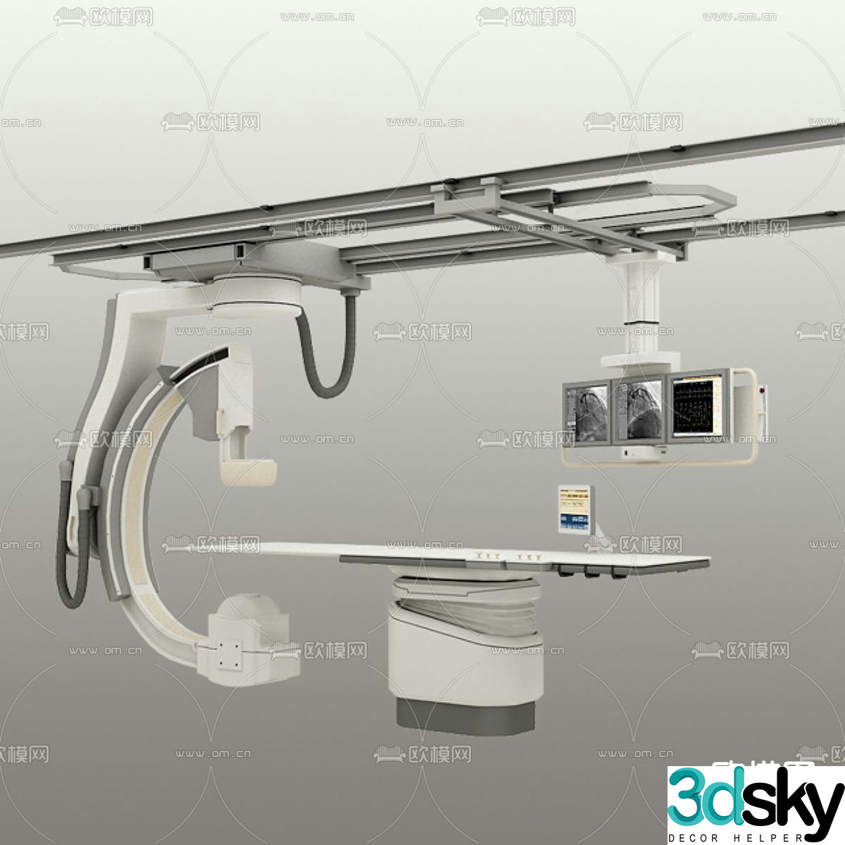 X-ray machine operating table 3d model
