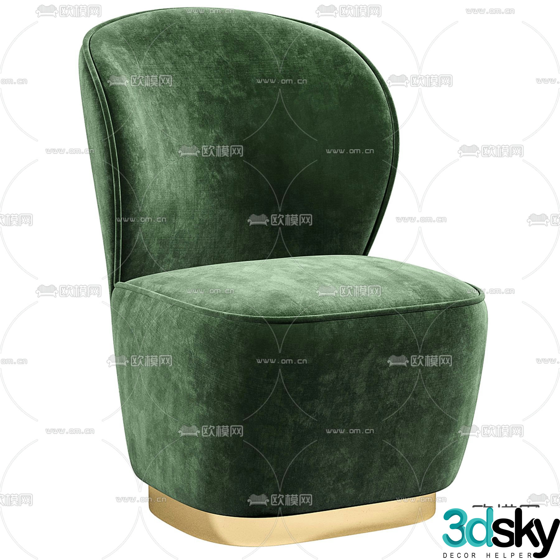 Single sofa 3d model