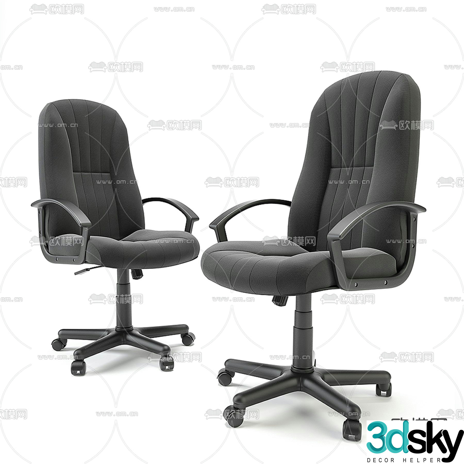 Office chair shift chair staff chair 3d model
