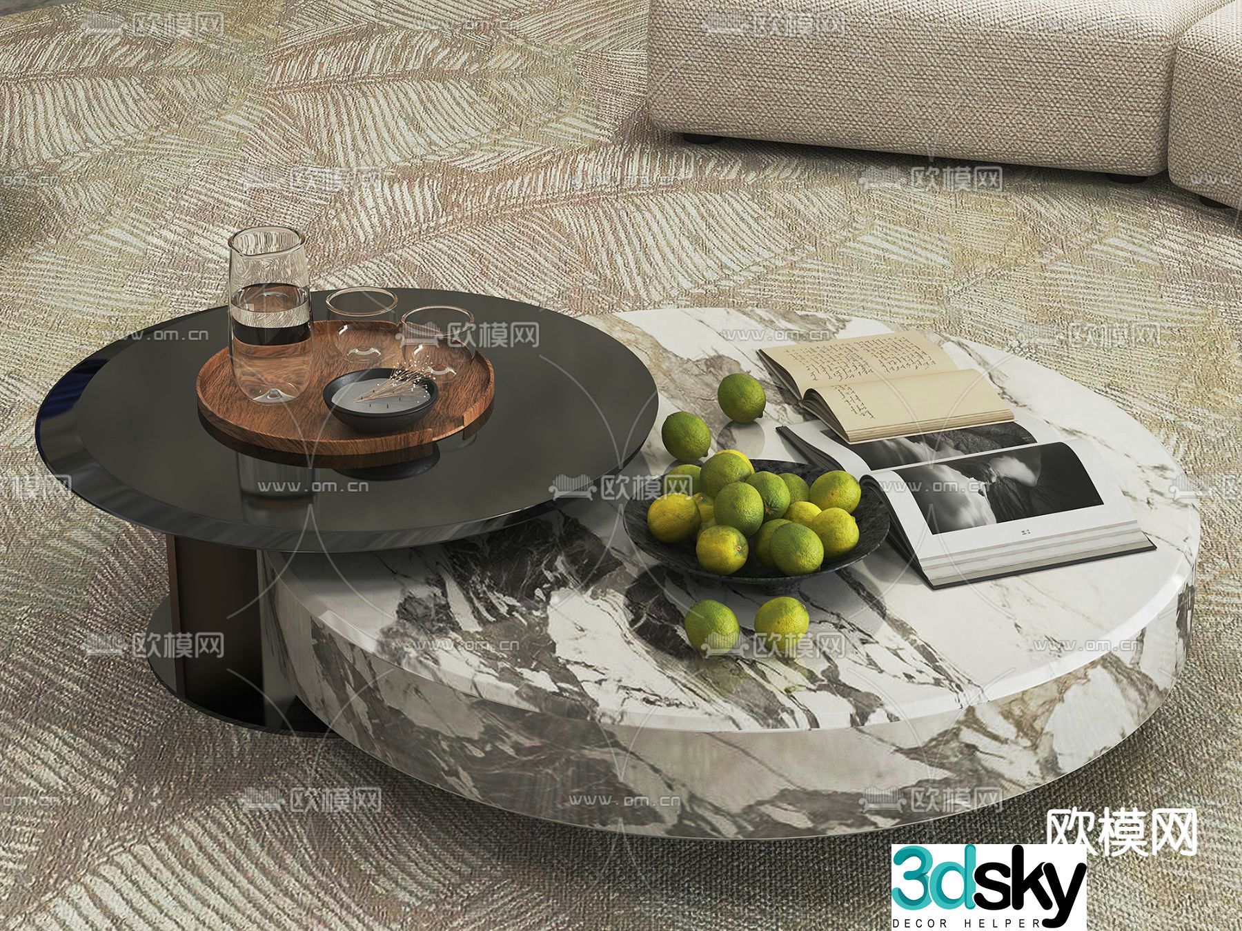3D model of mother-in-law coffee table