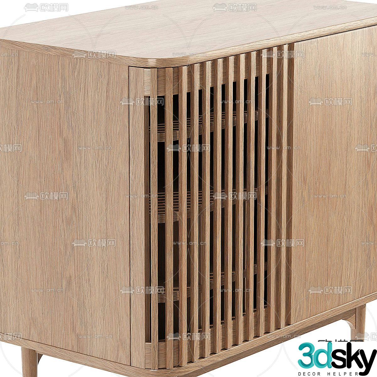 Cabinet bedside table 3d model