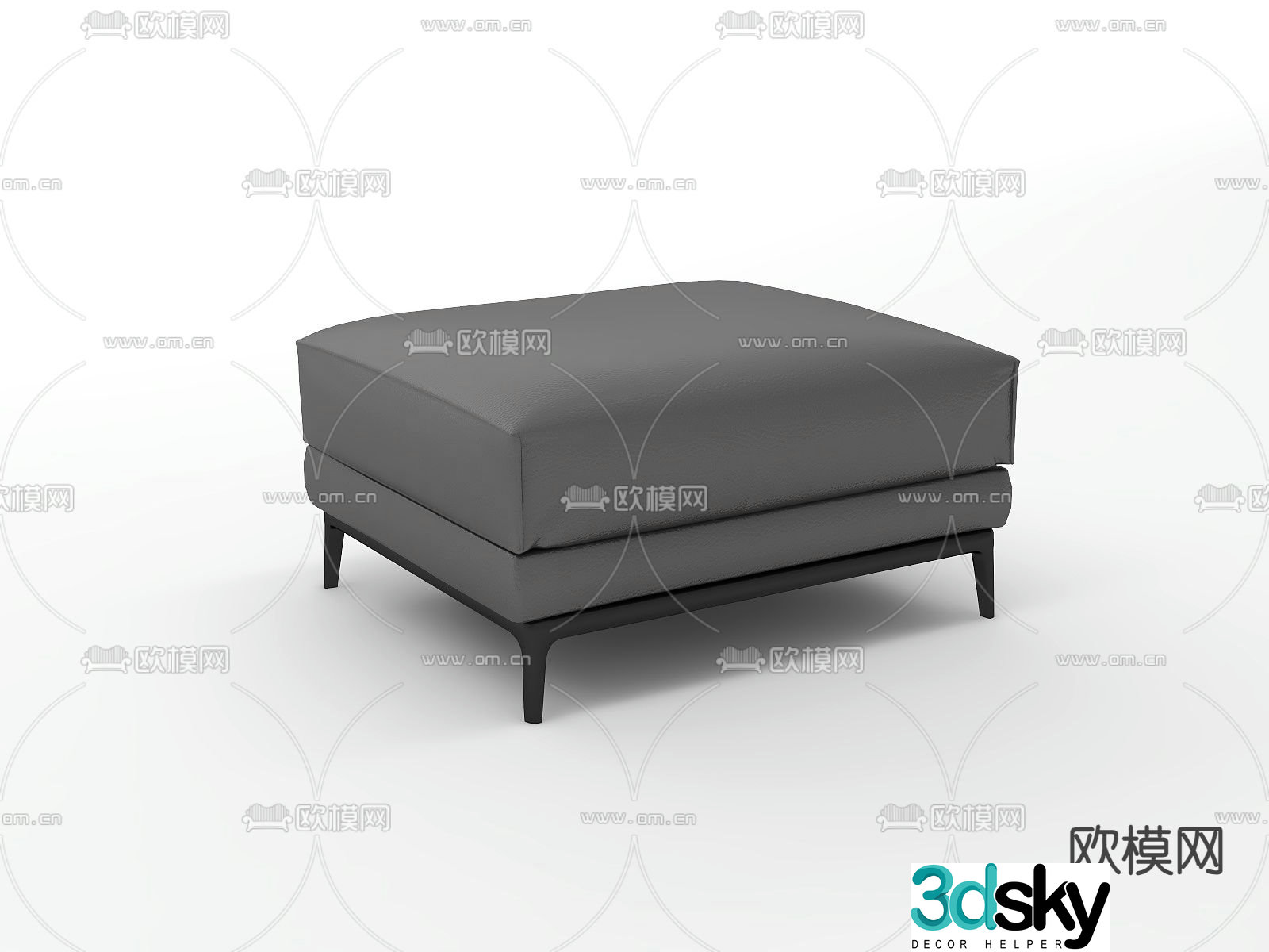 Footstep sofa stool 3d model