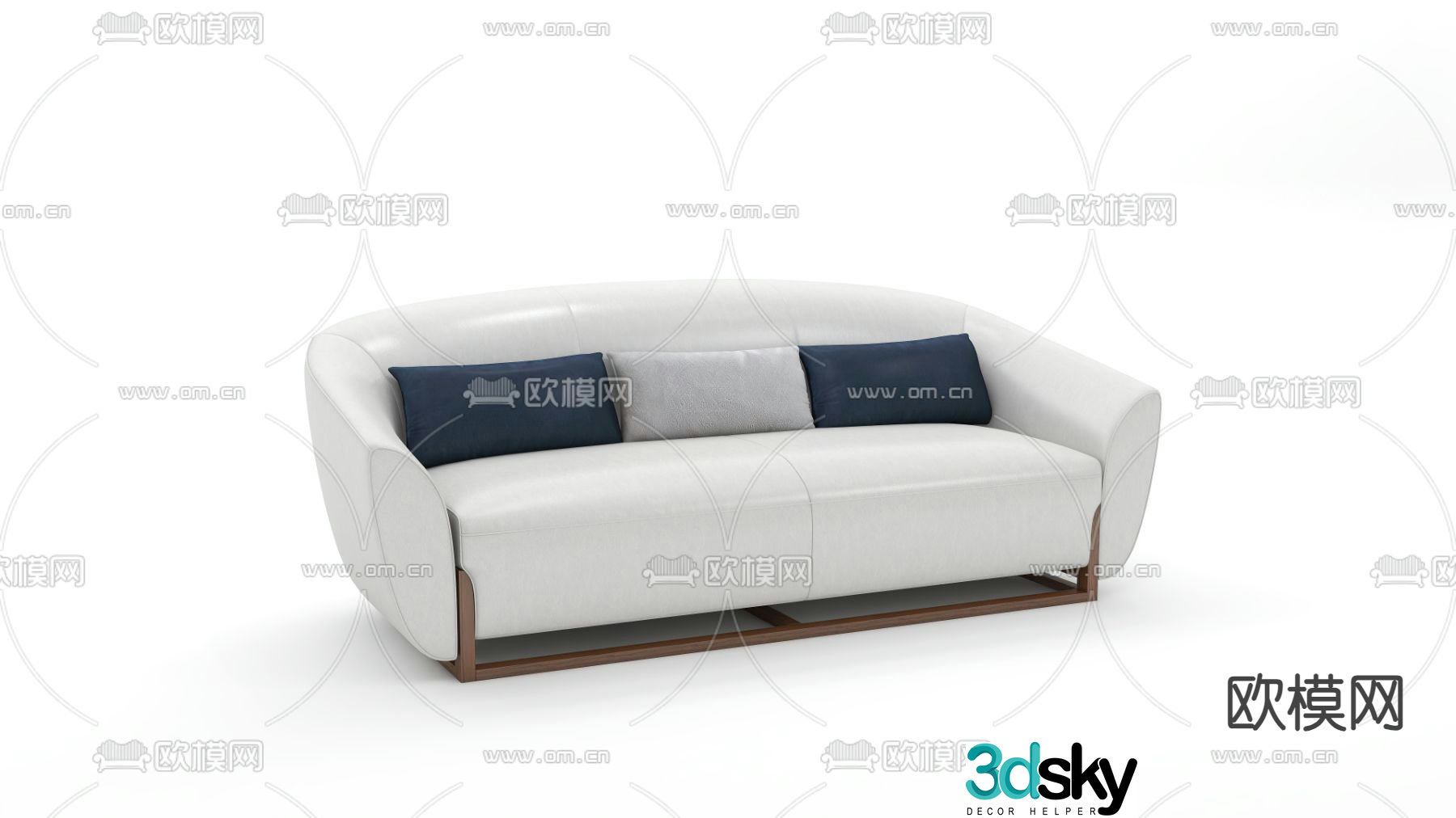 multi-person sofa 3d model