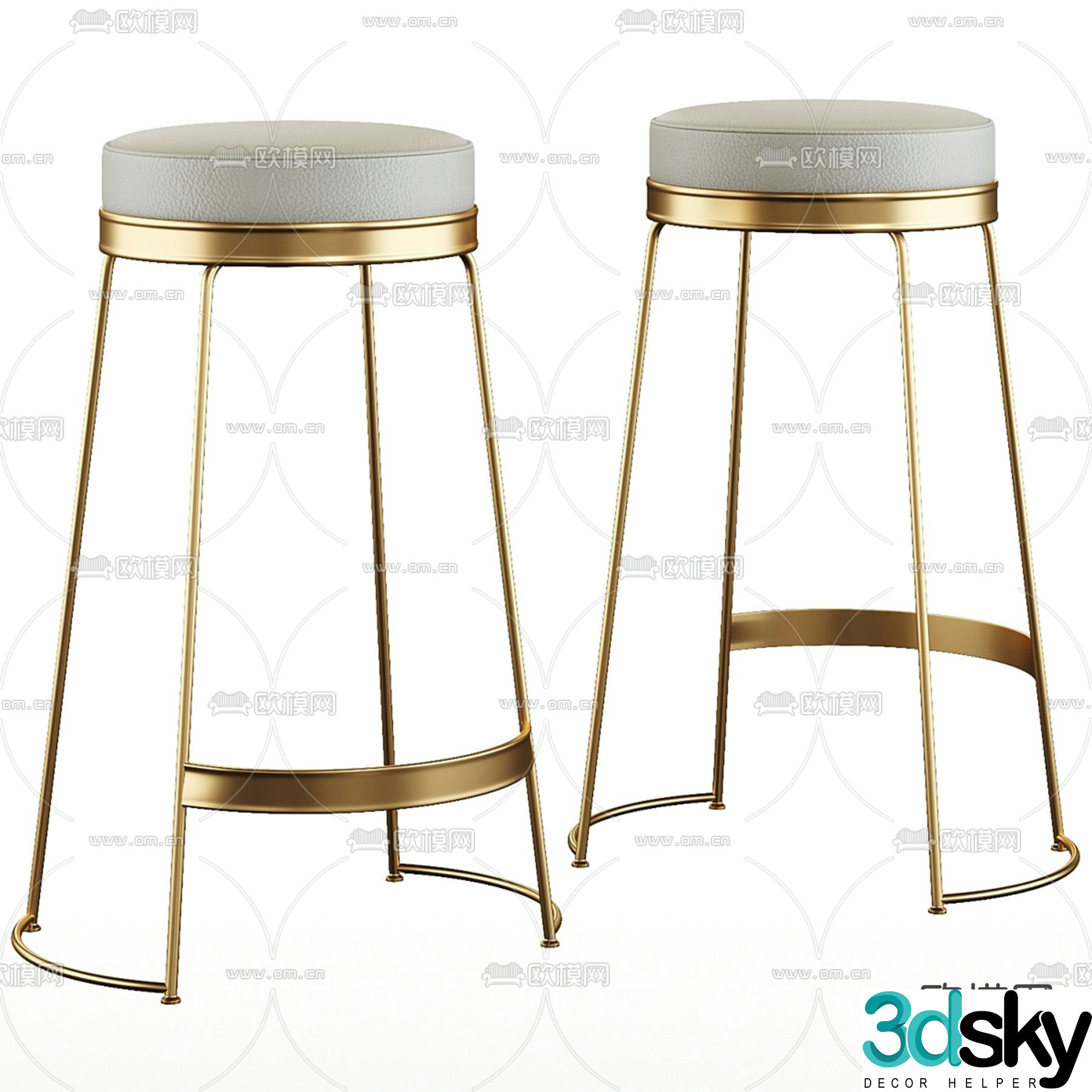 CAZA Ghe bar stool bar stool 3d model