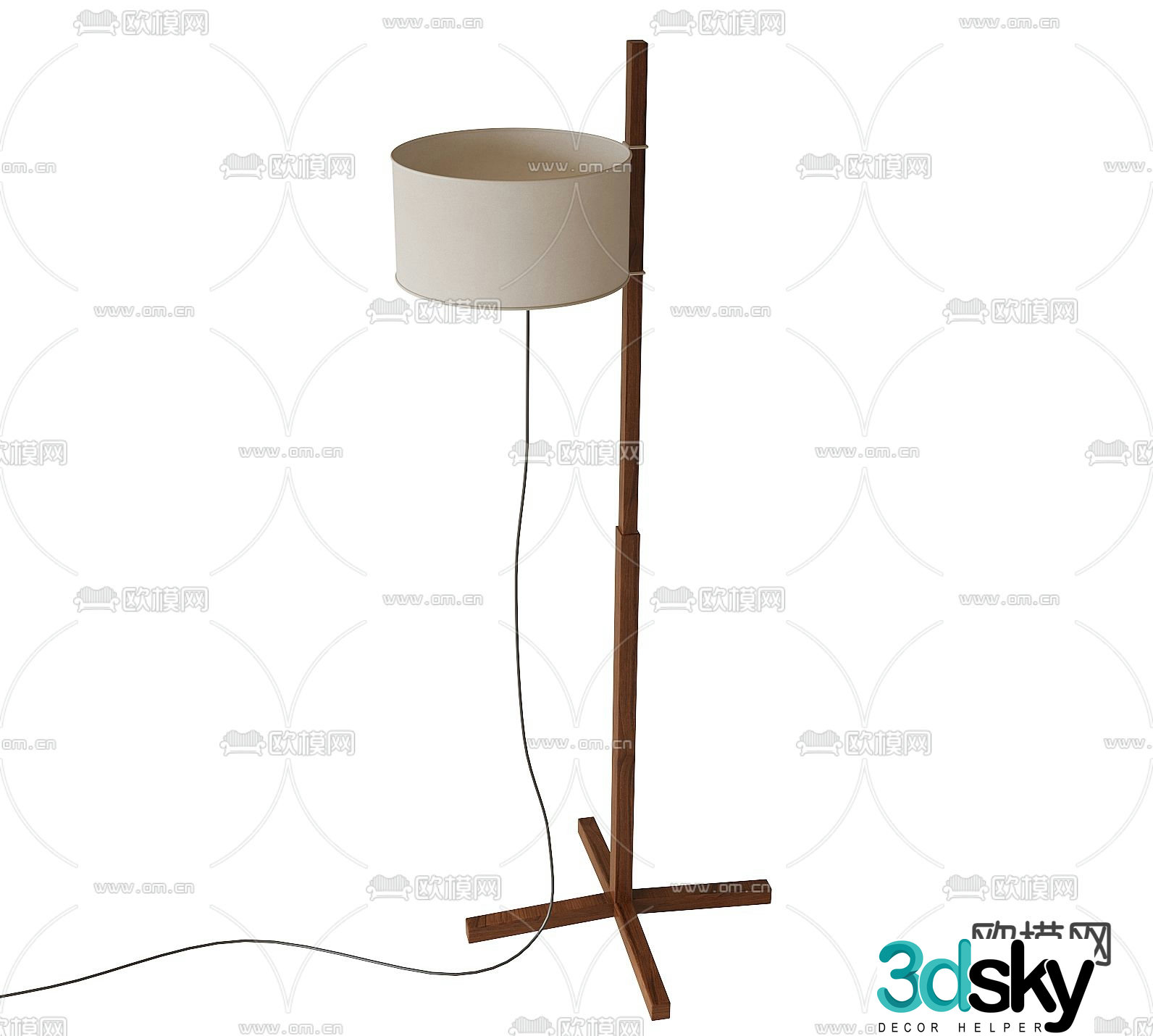 Modern floor lamp 3d model