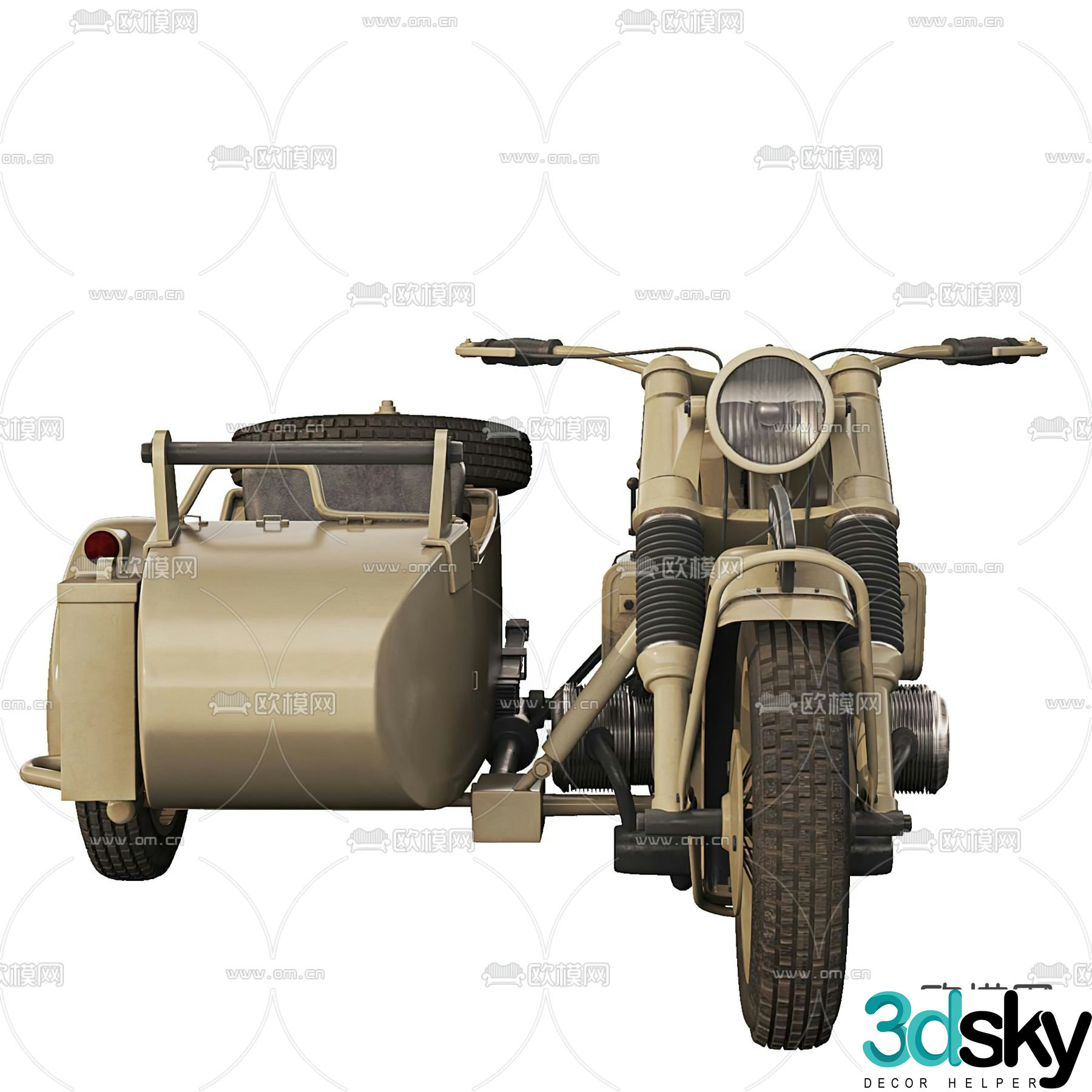 Modern transportation motorcycle 3d model