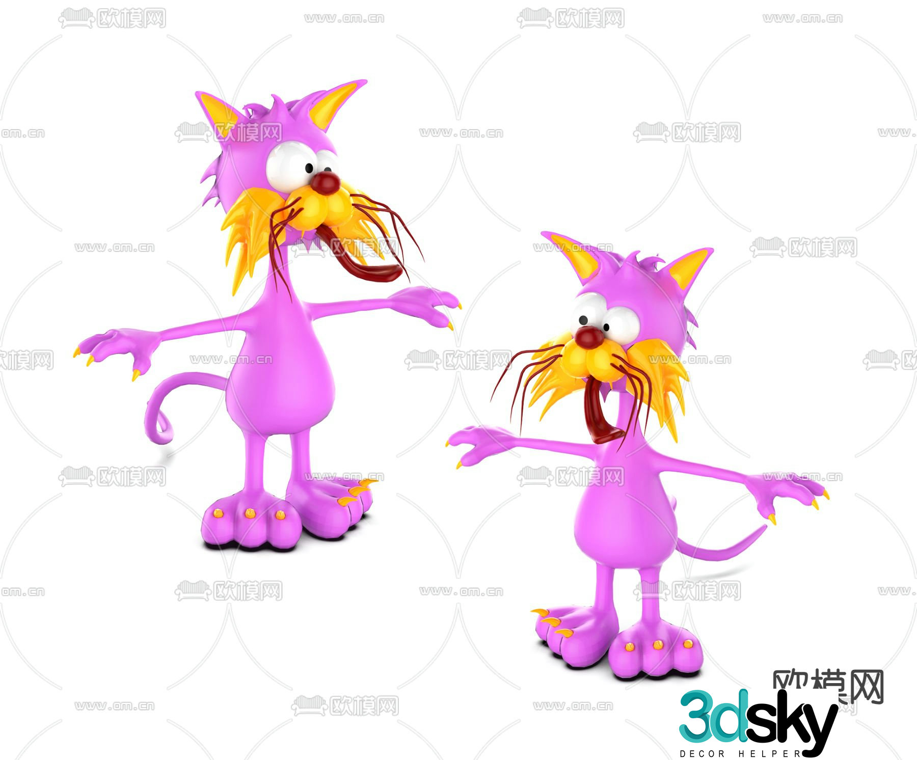 Cartoon toy doll 3d model