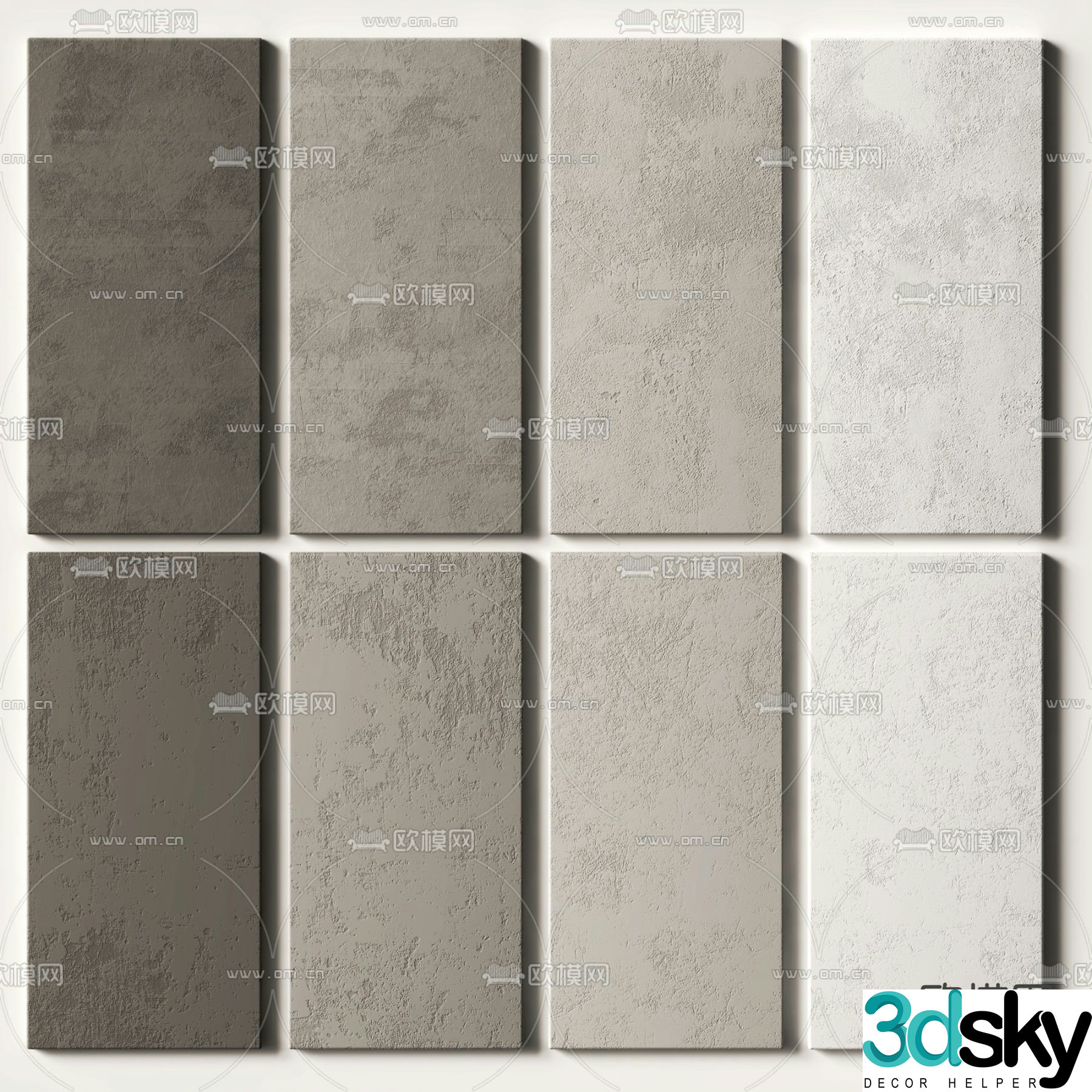 Modern cement paint wall paint texture paint 3d model