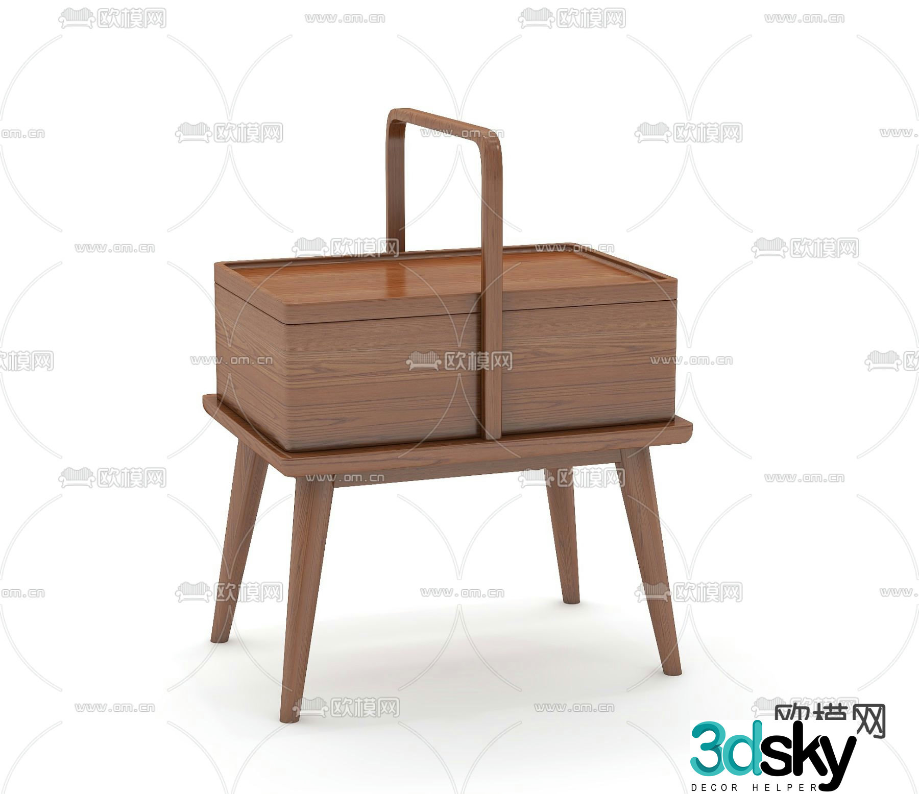 bedside table 3d model
