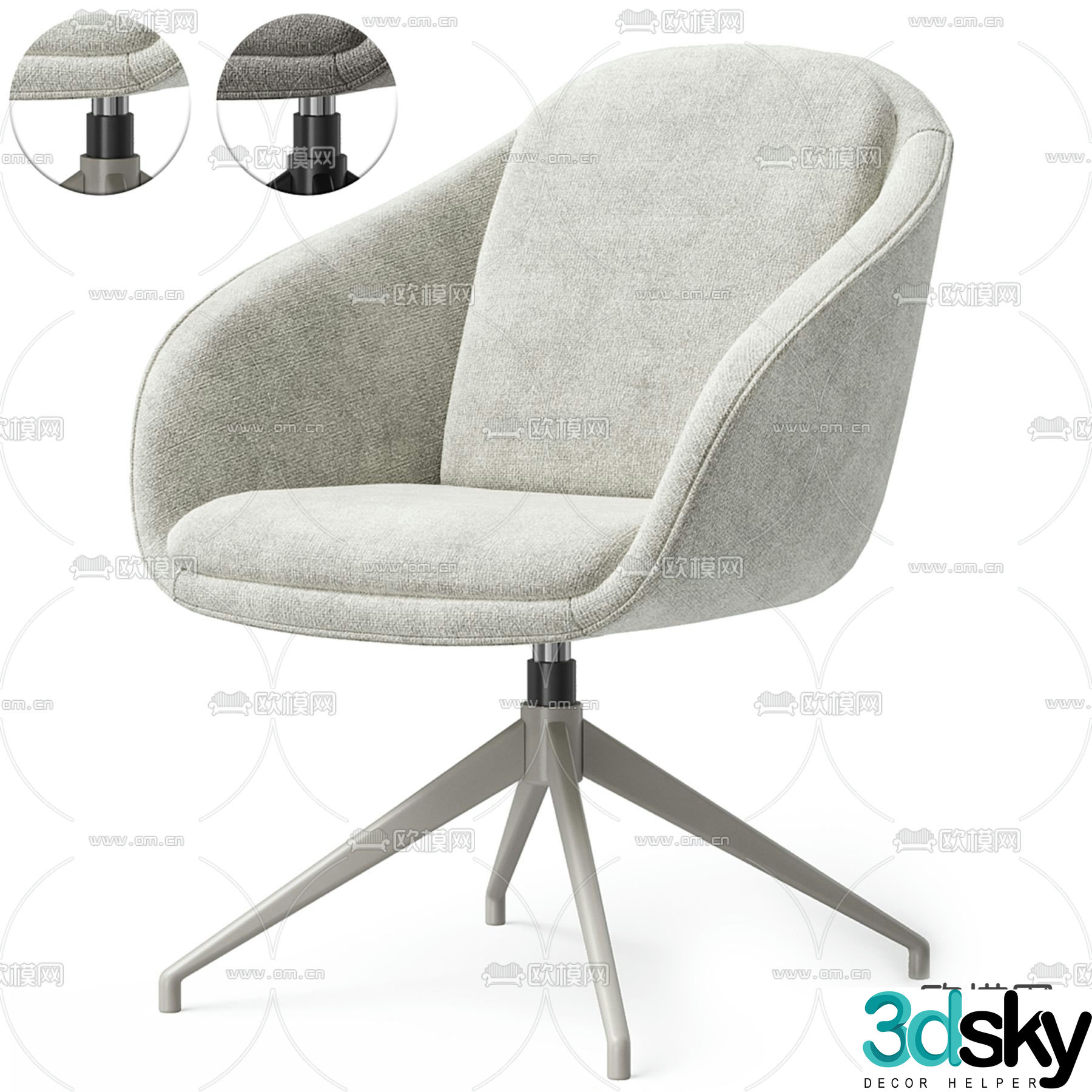 Office chair conference chair staff chair 3d model