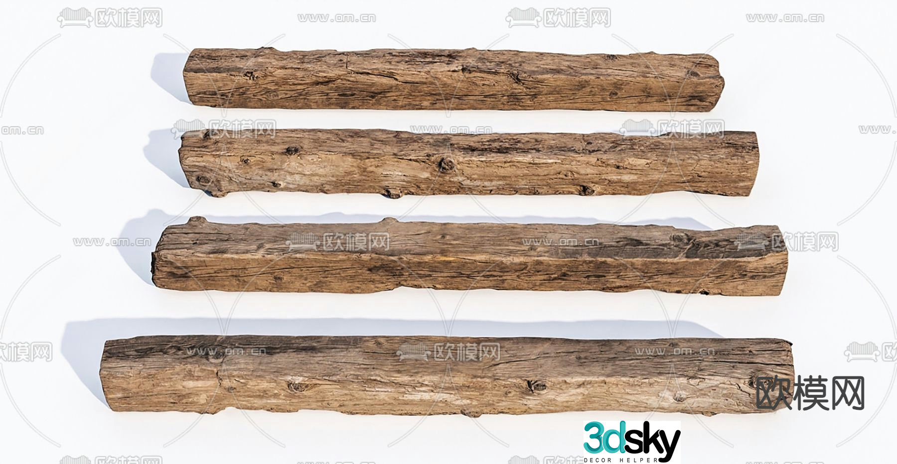 log wood dead wood 3d model