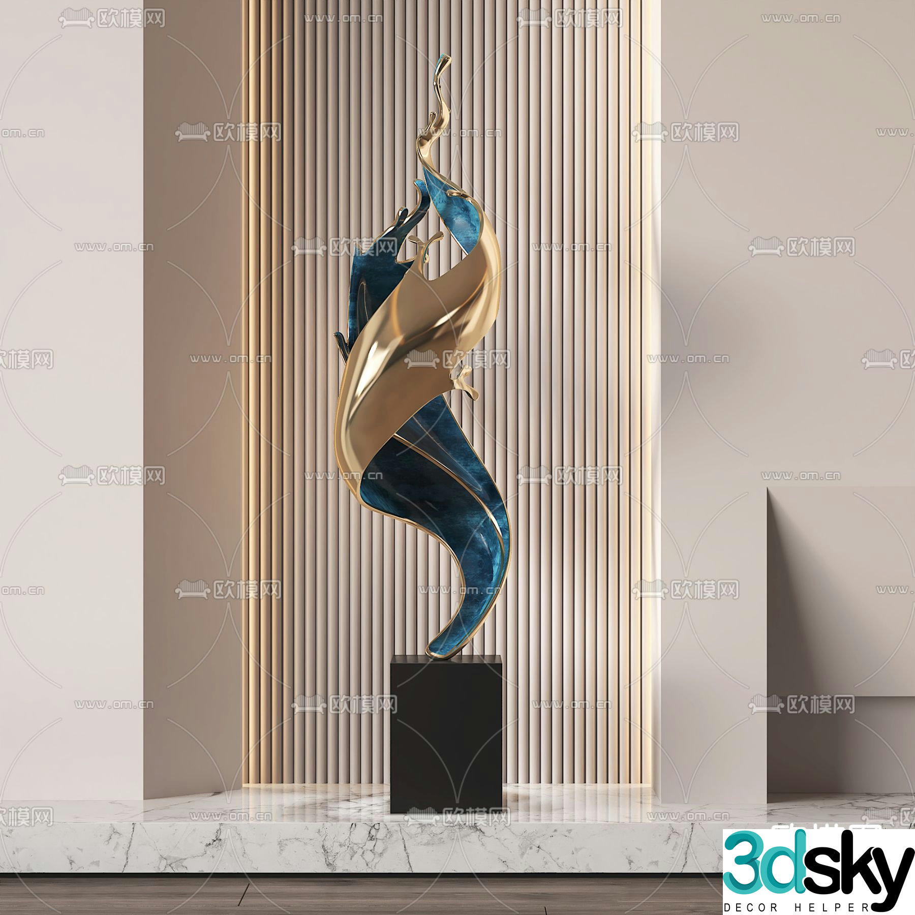 Abstract sculpture Art ornament 3d model