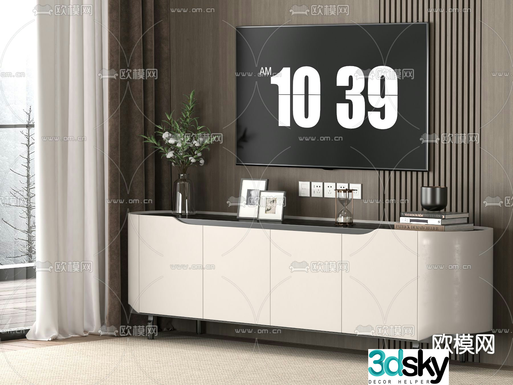 Modern TV cabinet 3d model