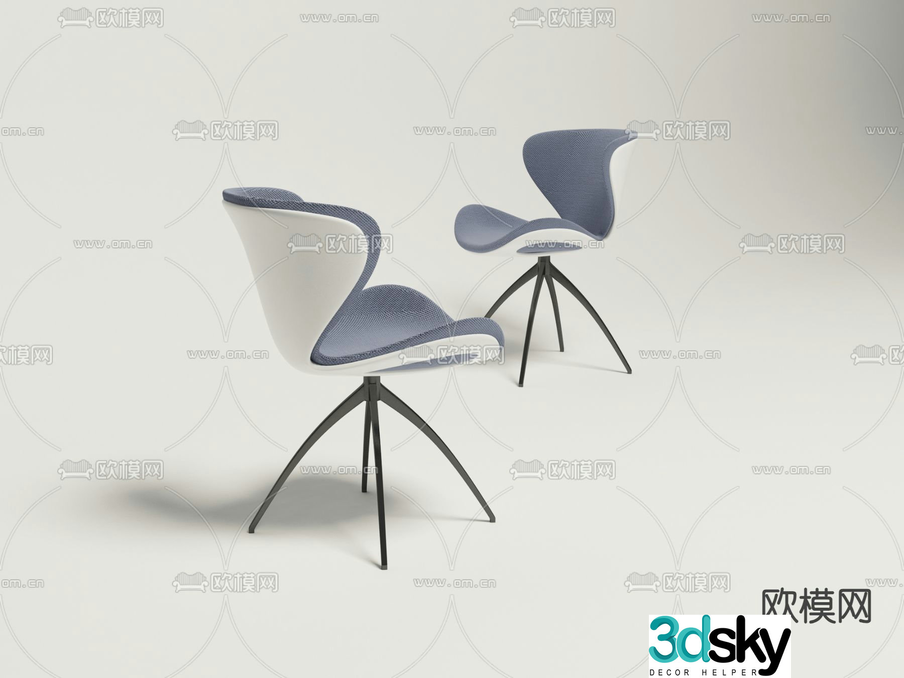 Modern chair office chair 3d model