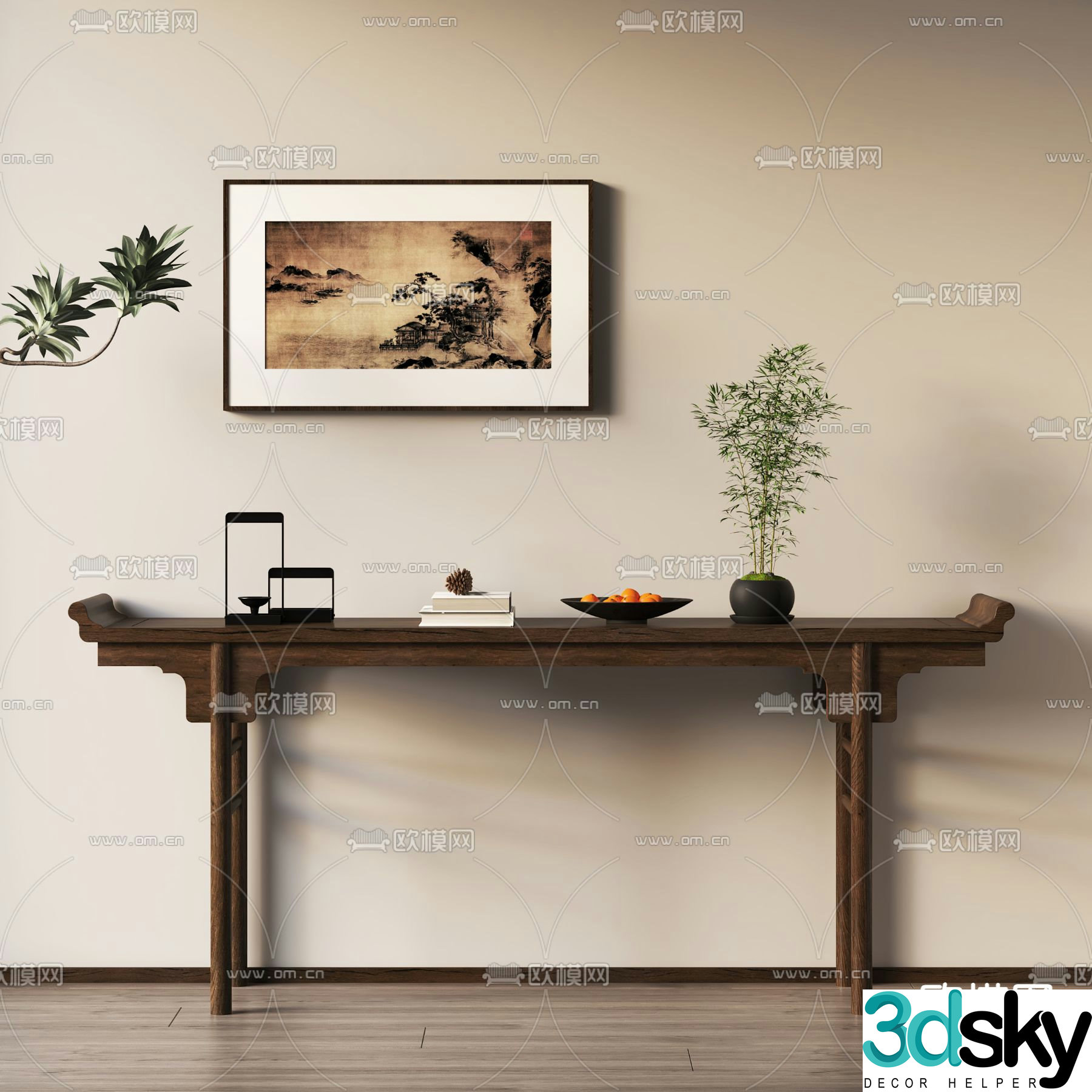 New Chinese-style Duanjingdai 3D model