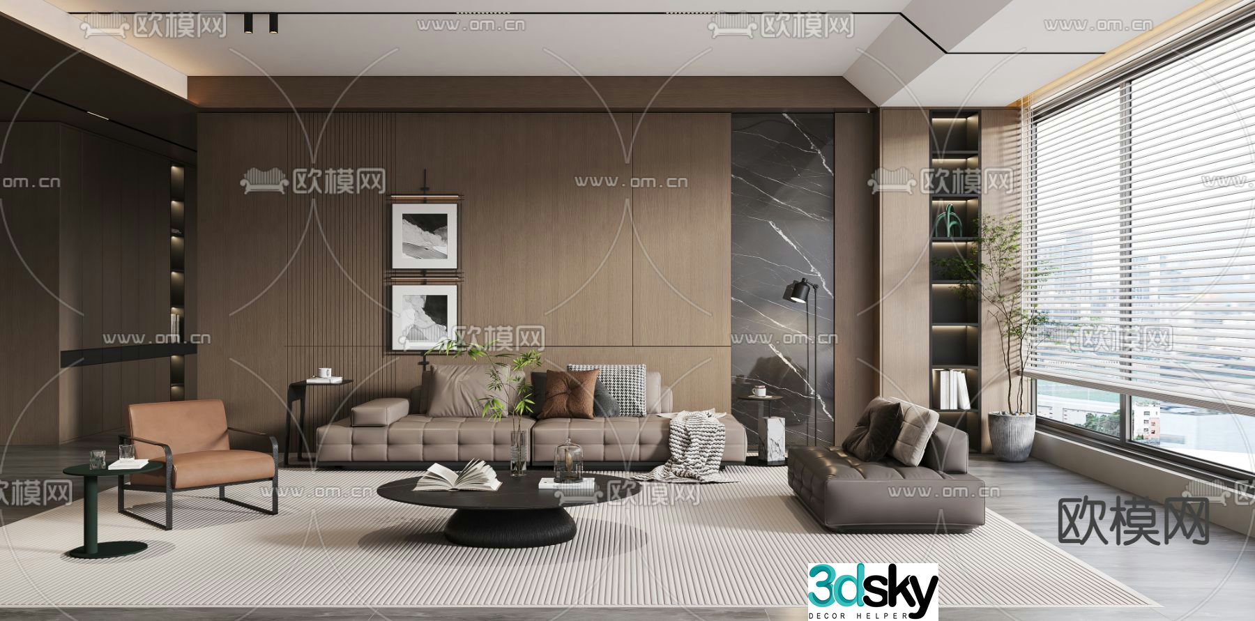 Italian living room 3d model