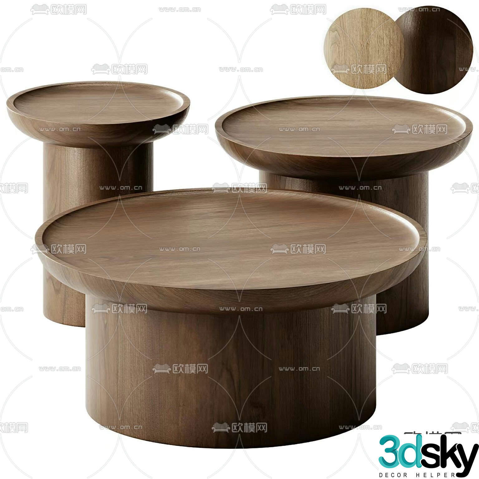 Brockett coffee table 3d model