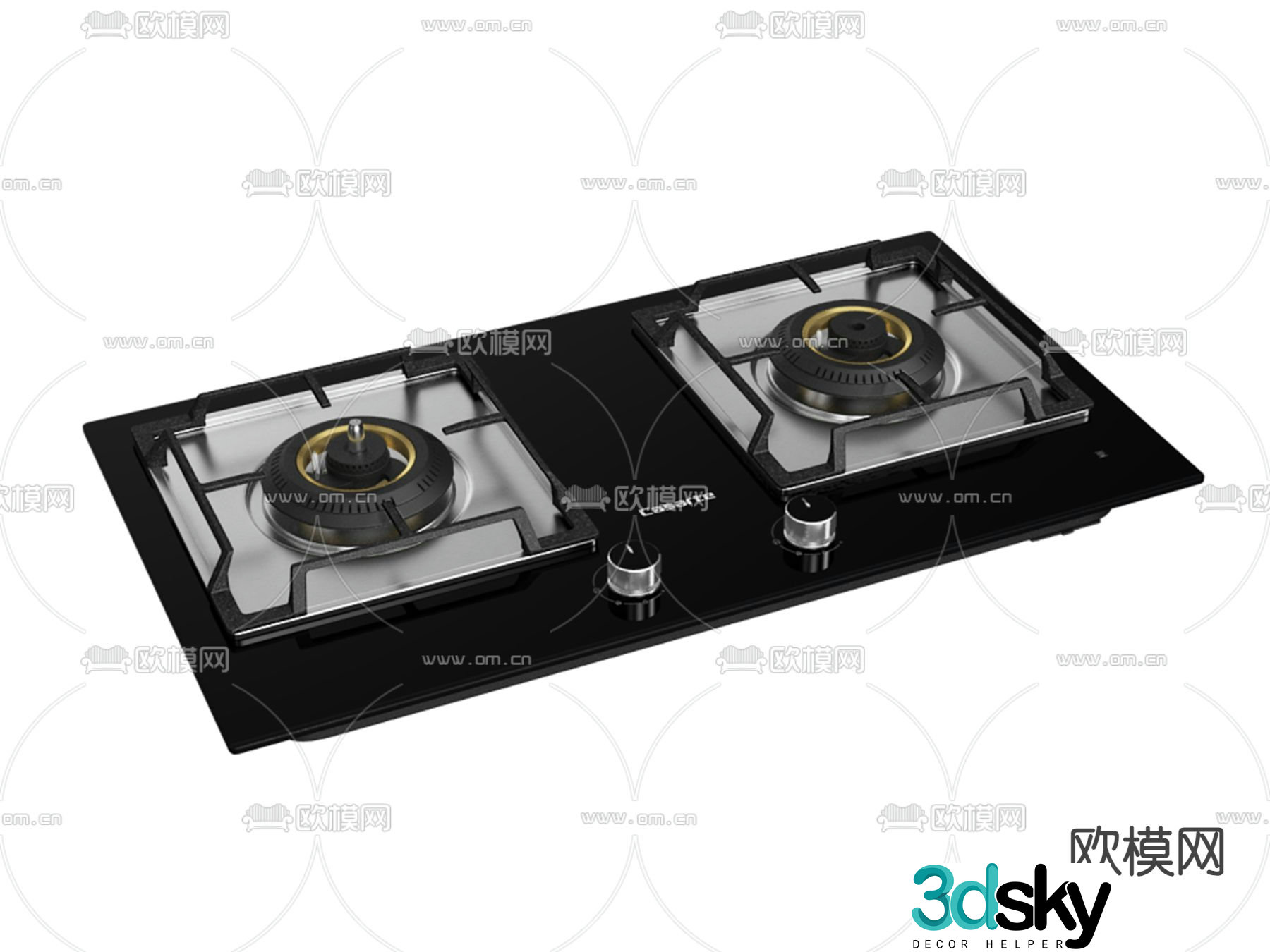 Gas stove gas stove 3D model