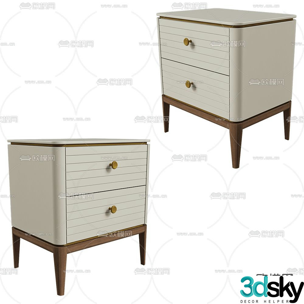 Mister bedside table 3d model