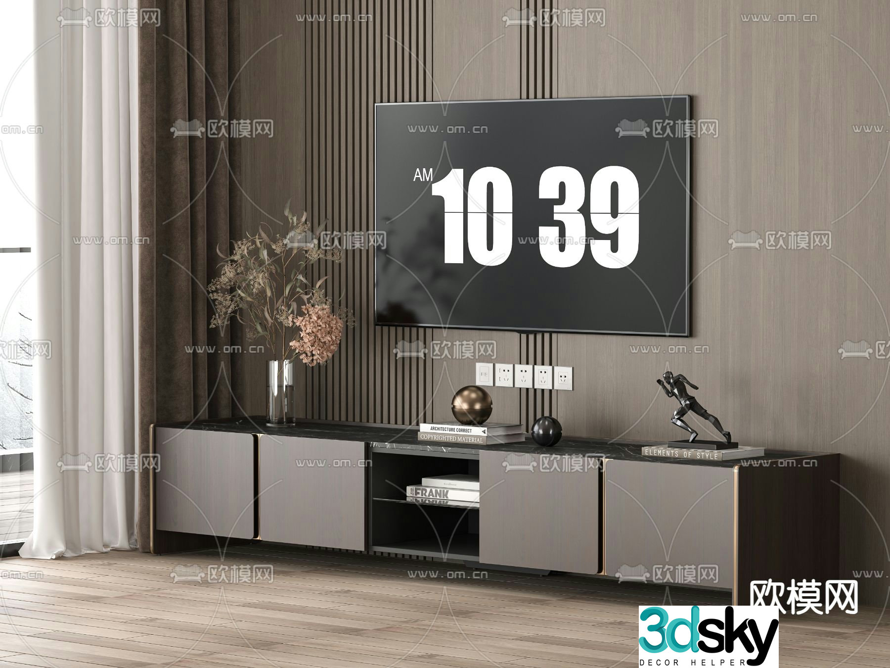Modern TV cabinet 3d model