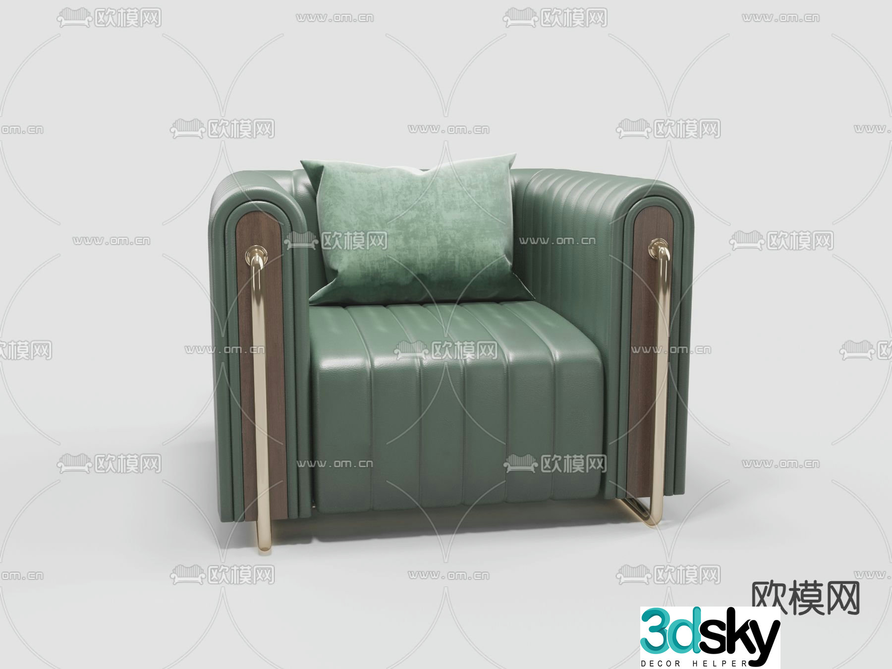 Single sofa 3d model