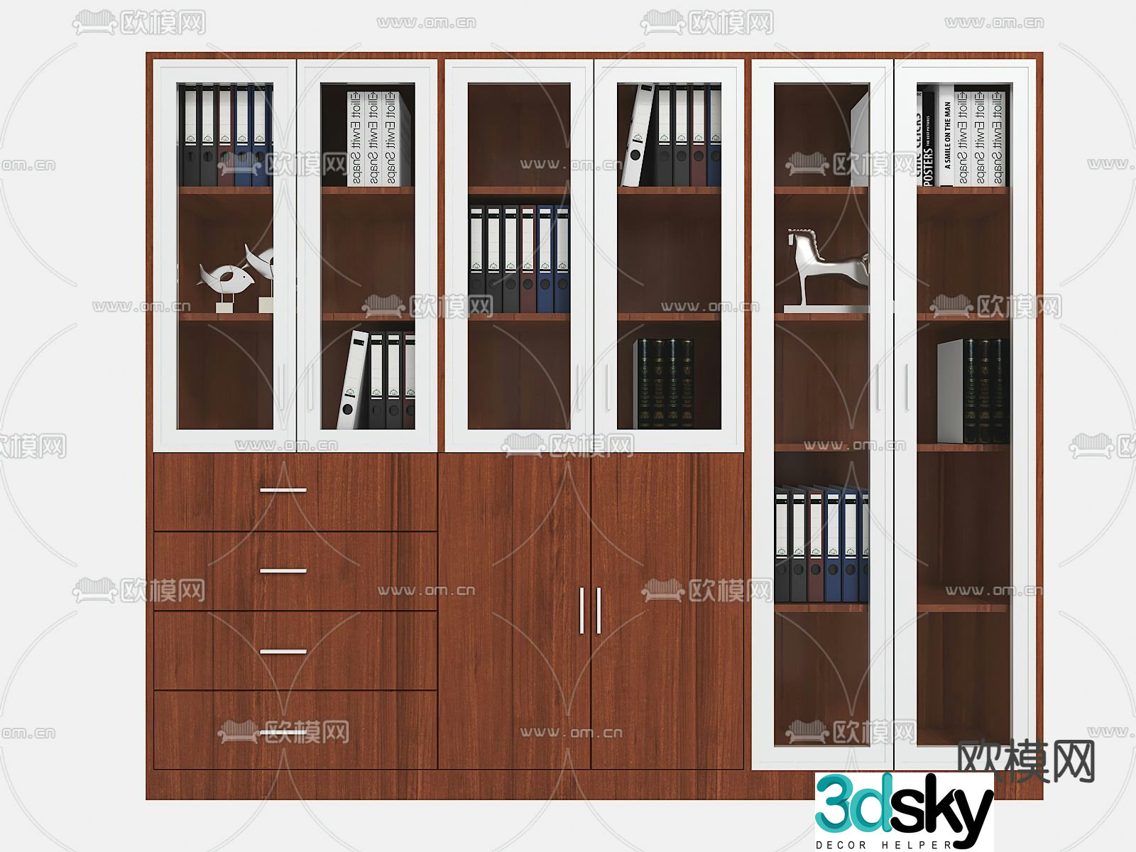 Modern information cabinet file cabinet file cabinet 3d model