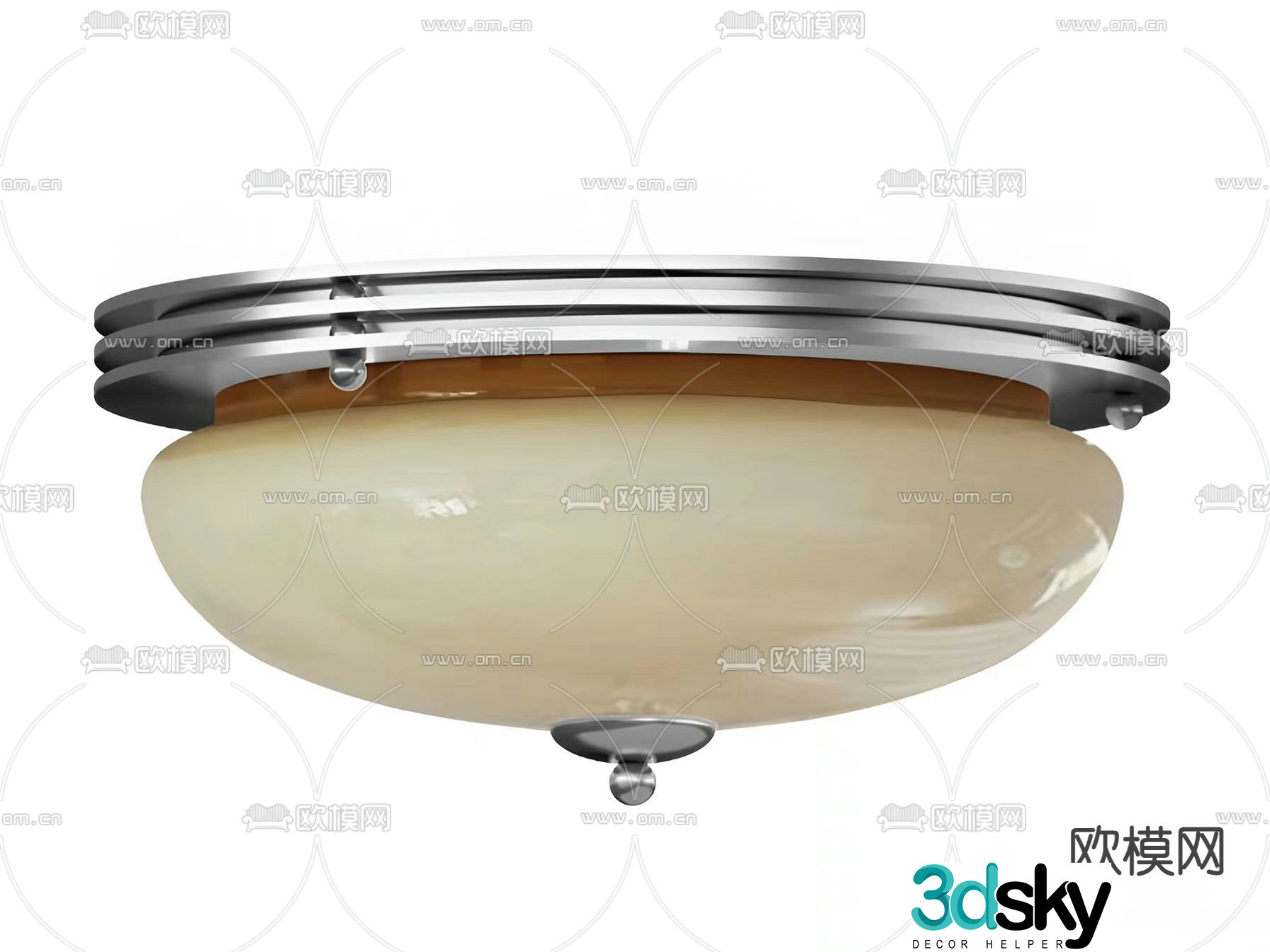 Medieval style ceiling lamp Bauhaus ceiling lamp 3D model