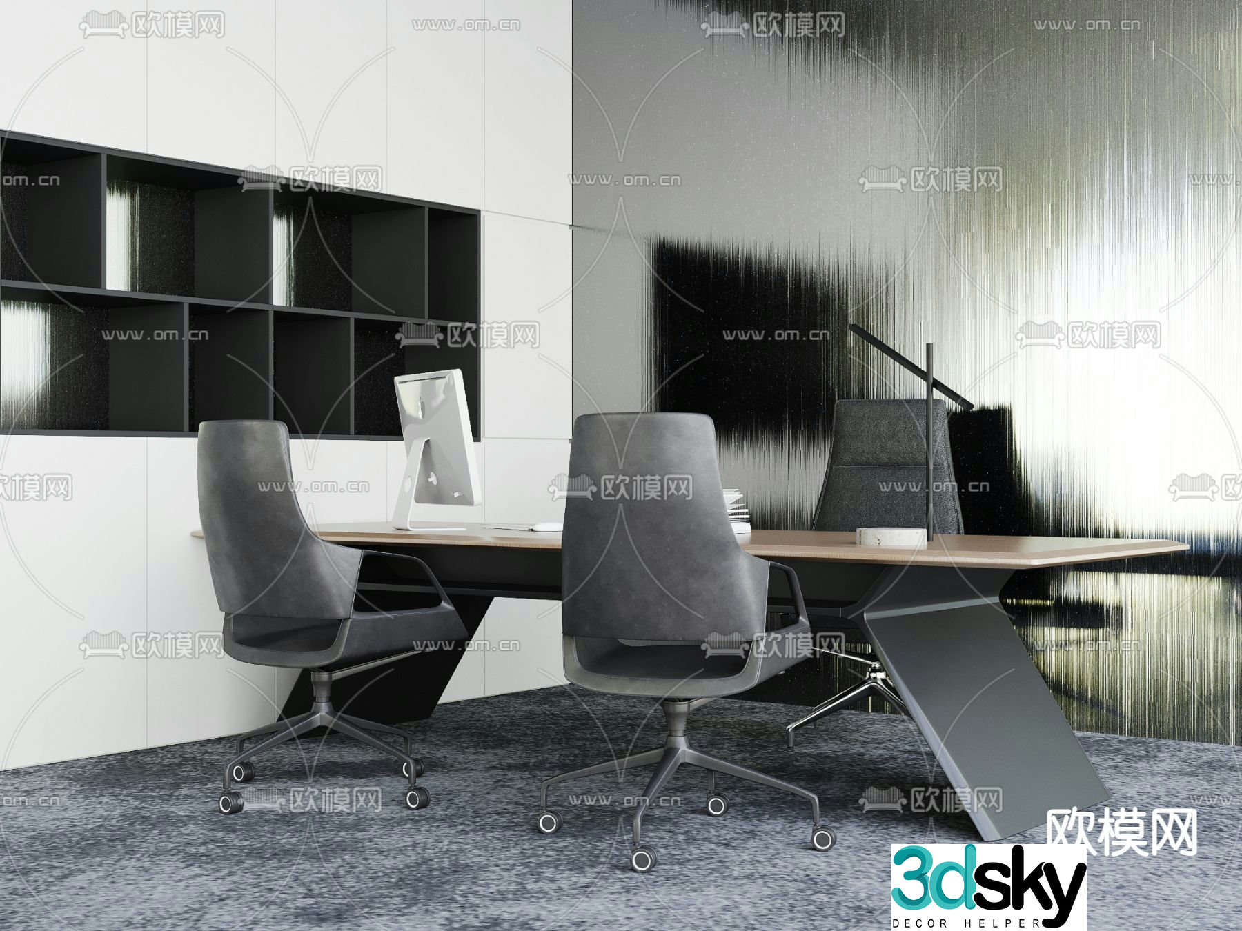 Executive desk executive desk 3d model