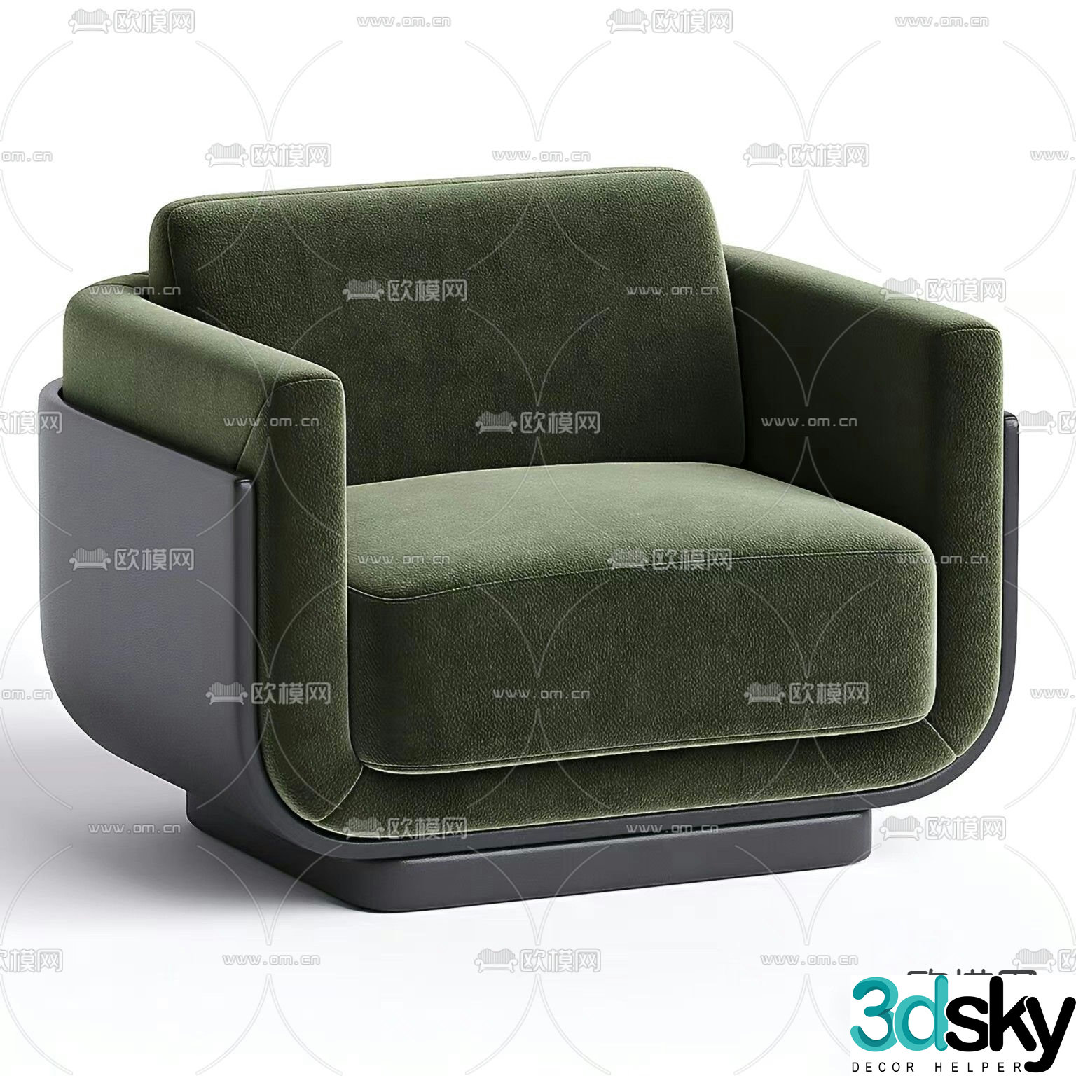 Charlotte single sofa 3d model