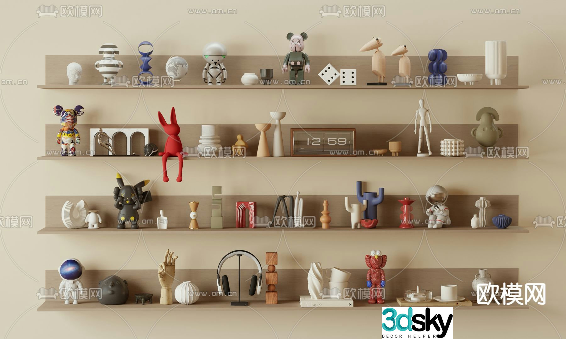 Ornaments Sculpture Cartoon Ornaments 3D Model