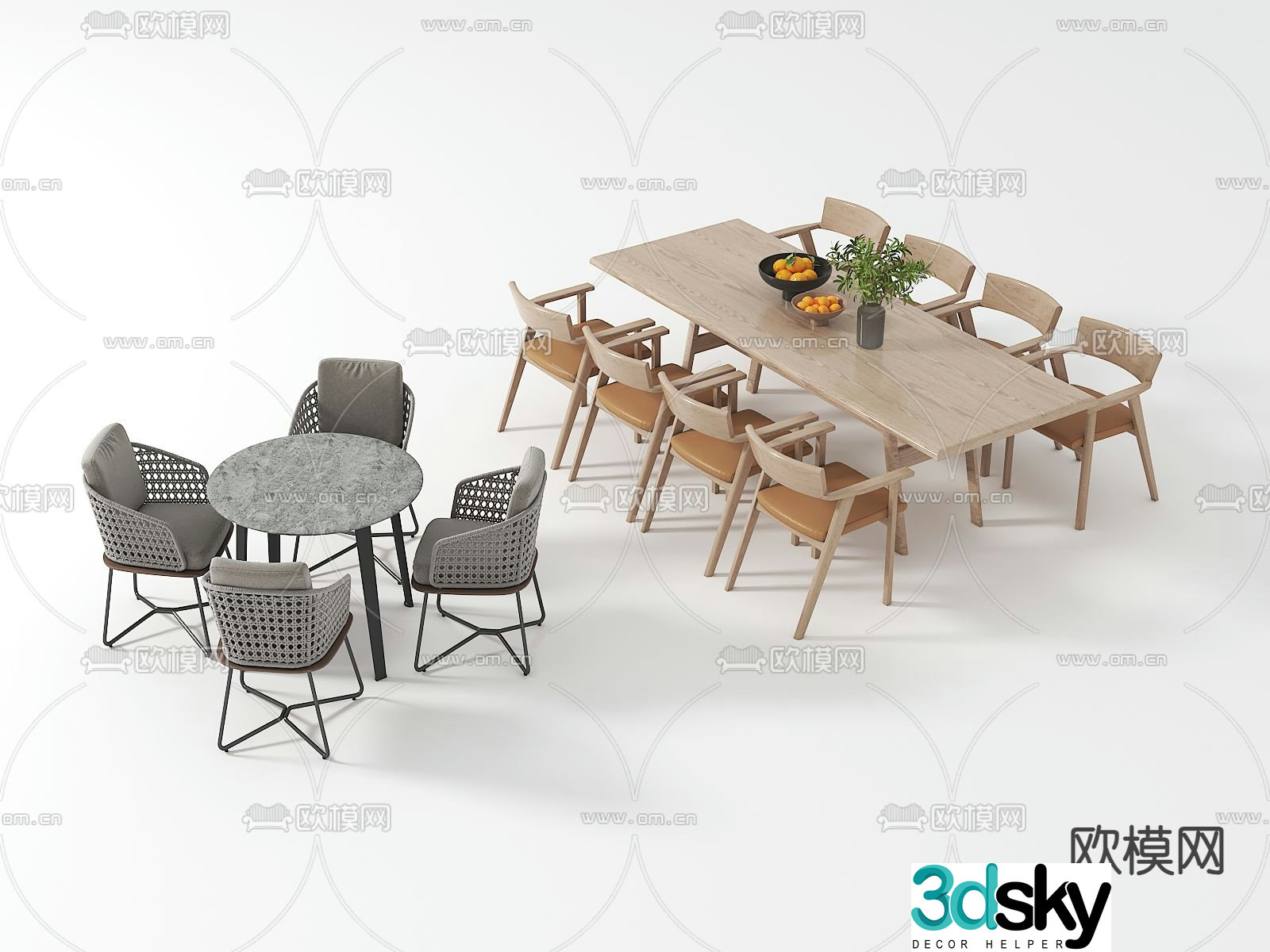Outdoor tables and chairs camping tables and chairs 3d model
