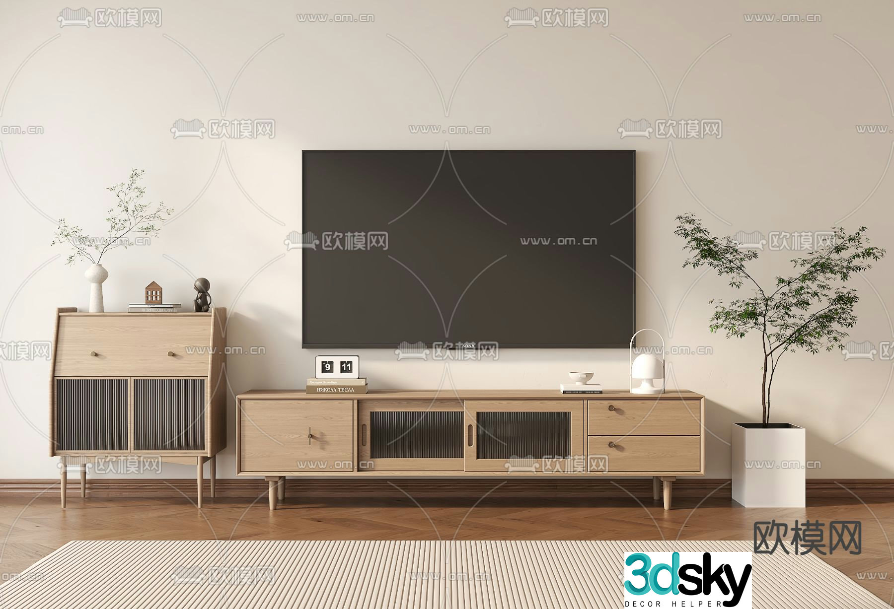 Modern TV cabinet 3d model