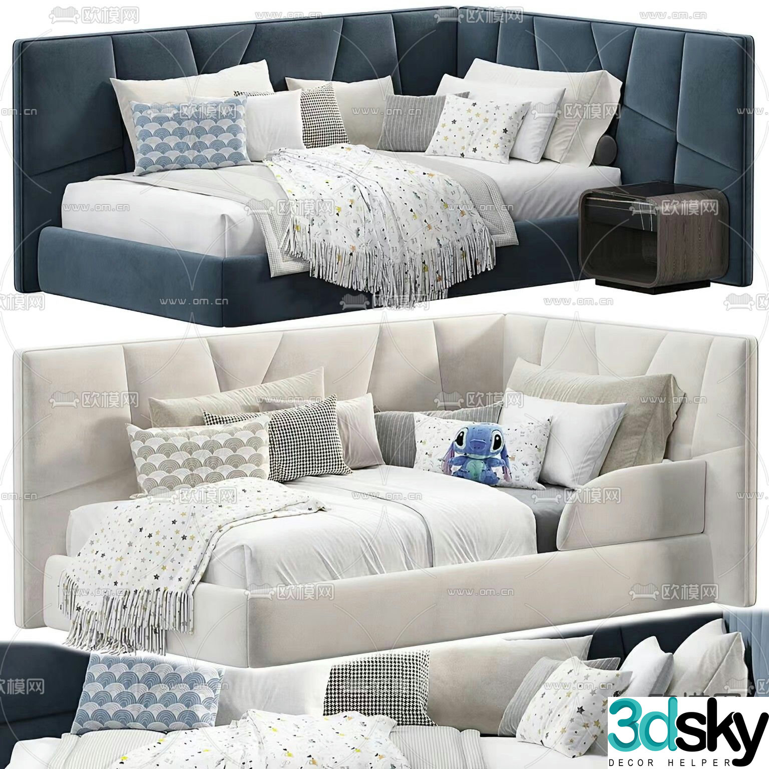 Garnika children’s bed sofa bed 3d model