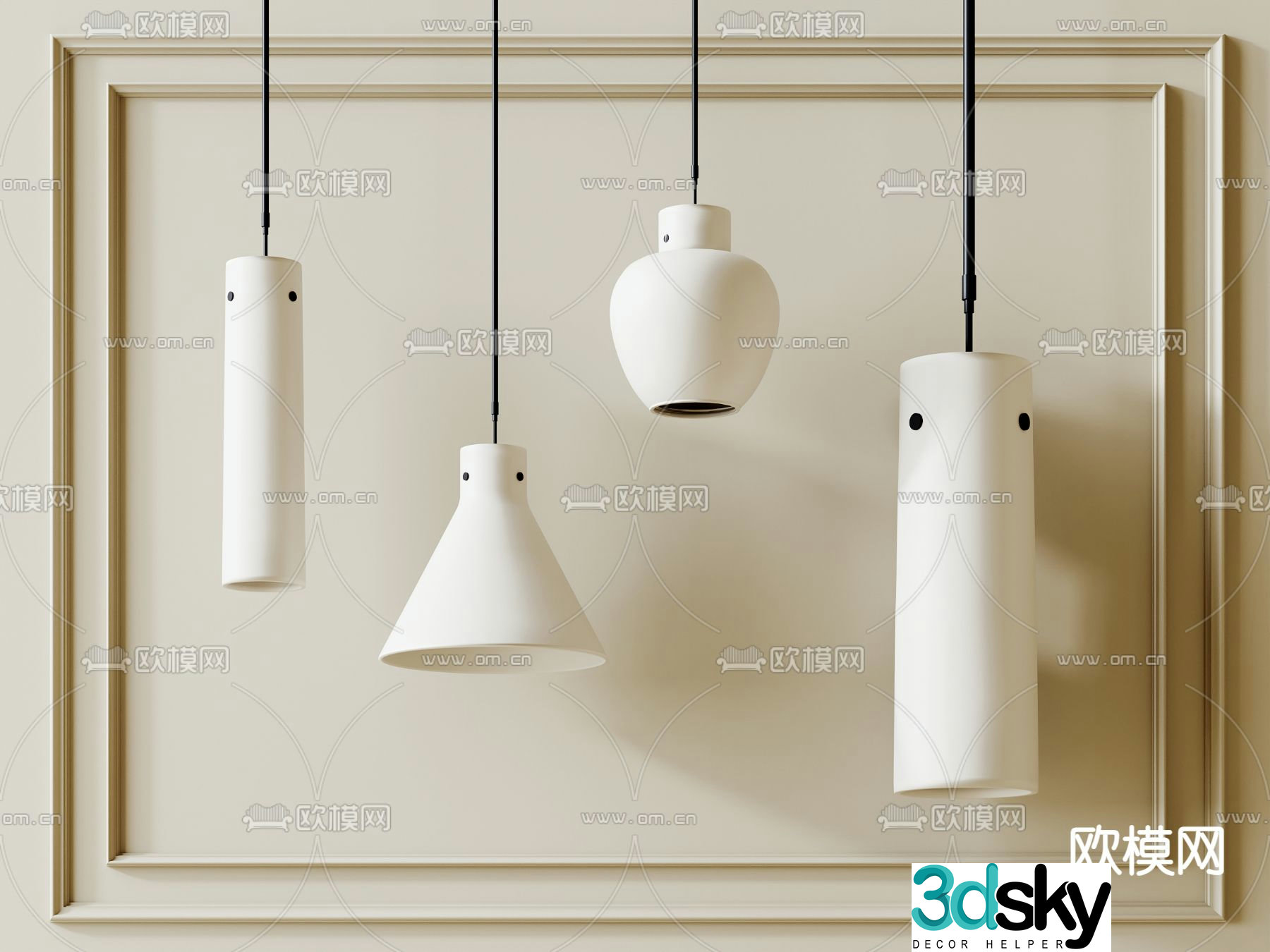 Creative chandelier 3d model