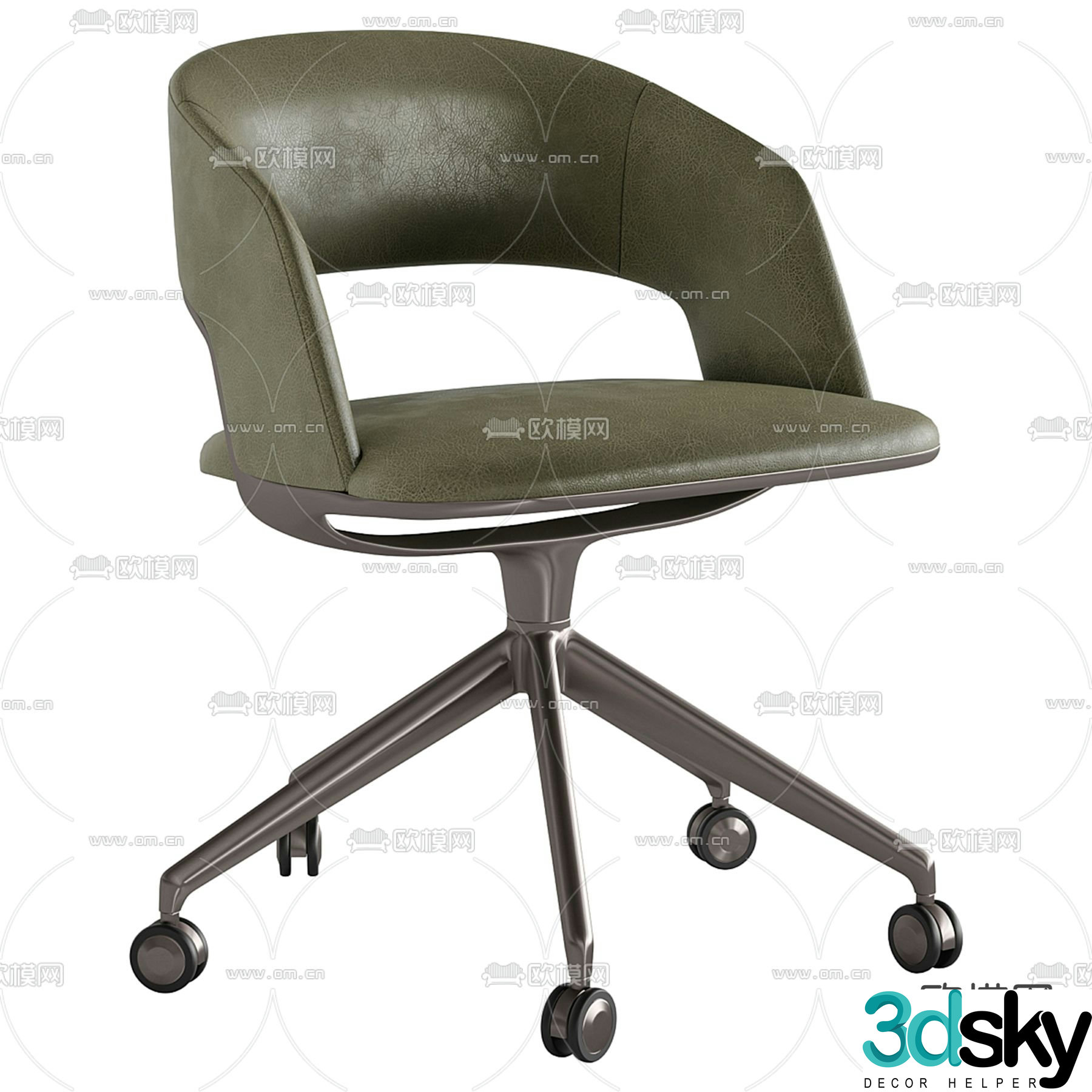 Office chair conference chair staff chair 3d model