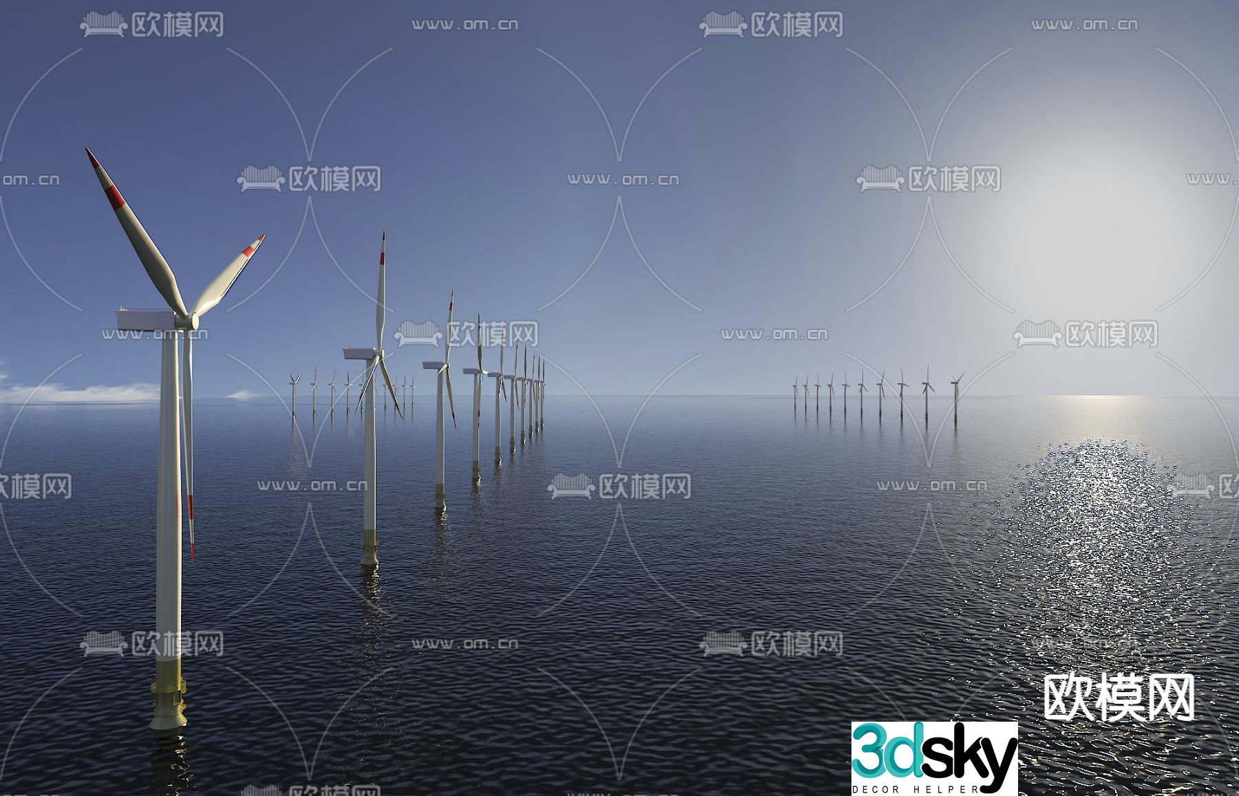 Wind turbine 3d model