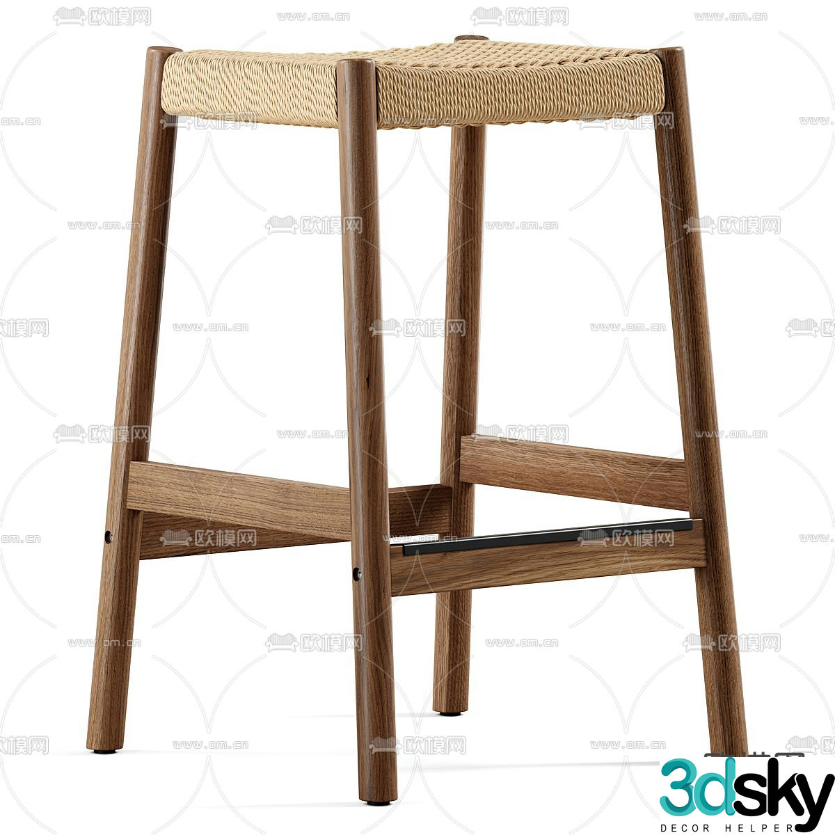 Modern bar stool bar stool 3d model