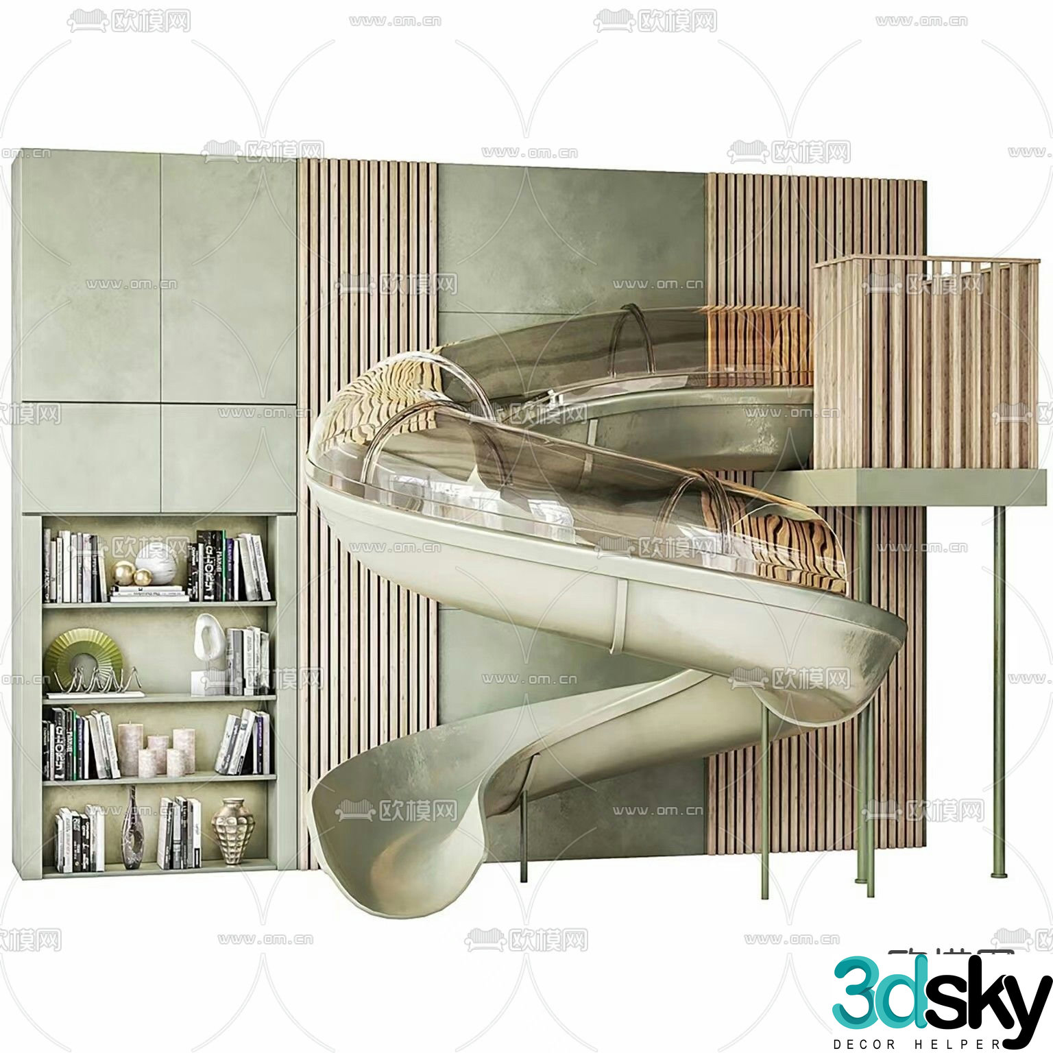 Children's slide 3d model