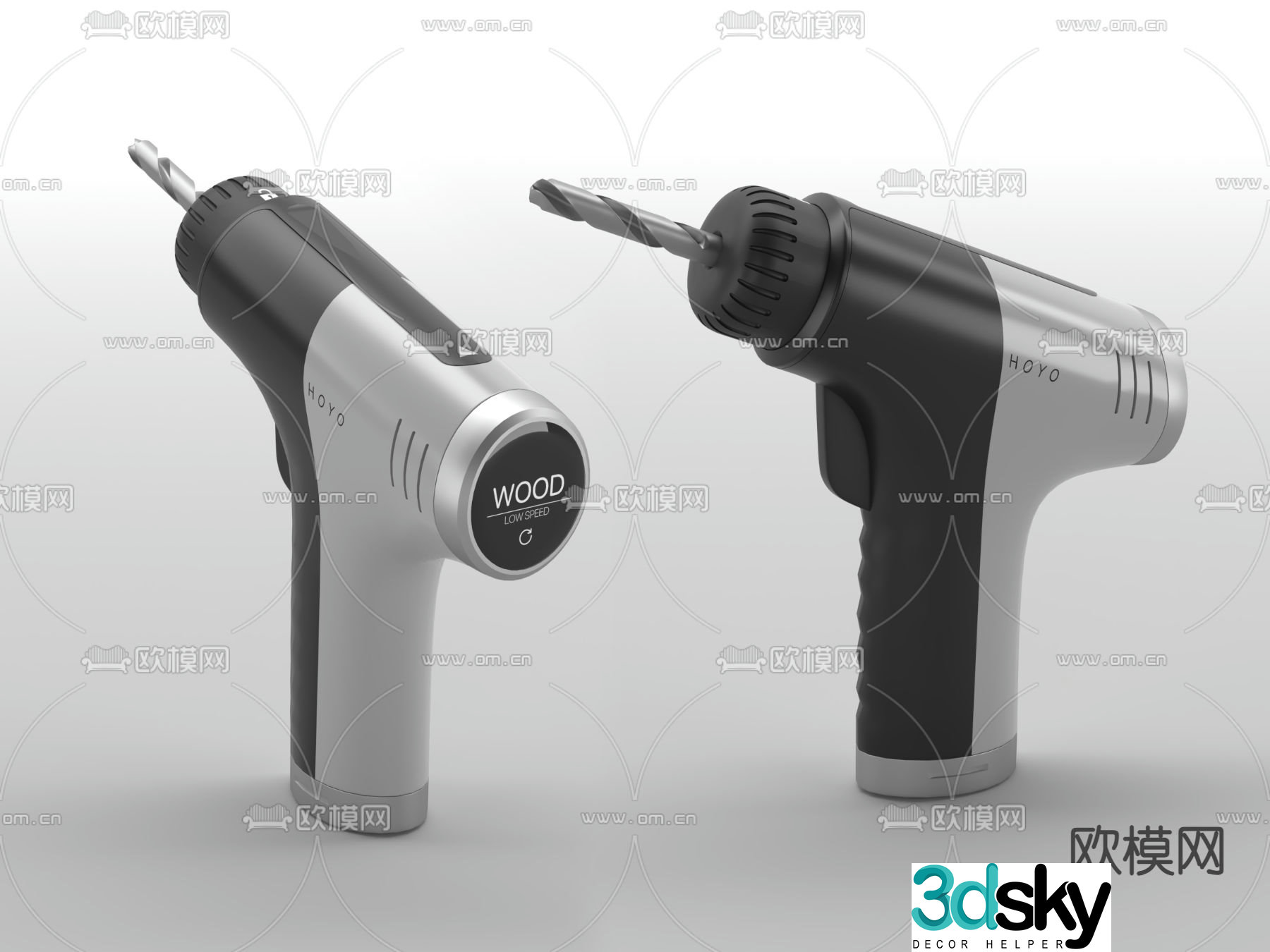 Electric screwdriver hand tool 3d model