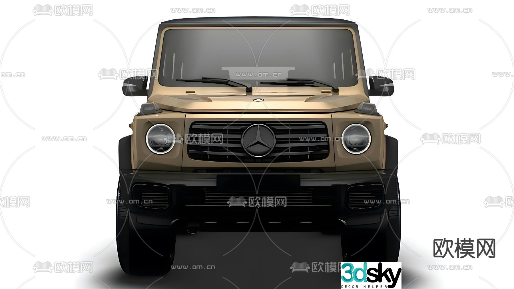 mercedes benz car off road vehicle 3d model
