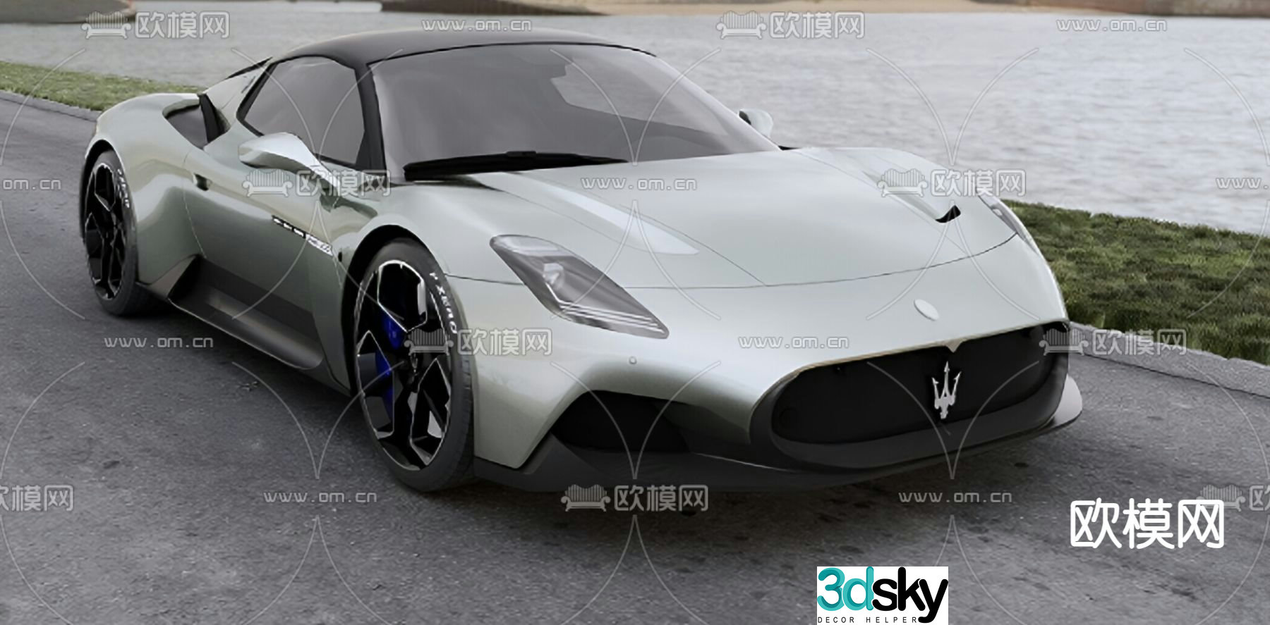 Maserati sports car 3d model