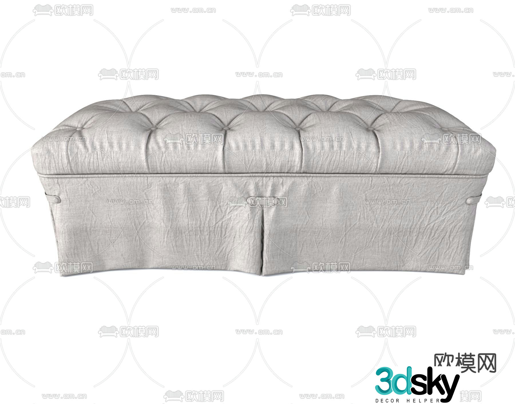 Modern massage bed care bed 3d model